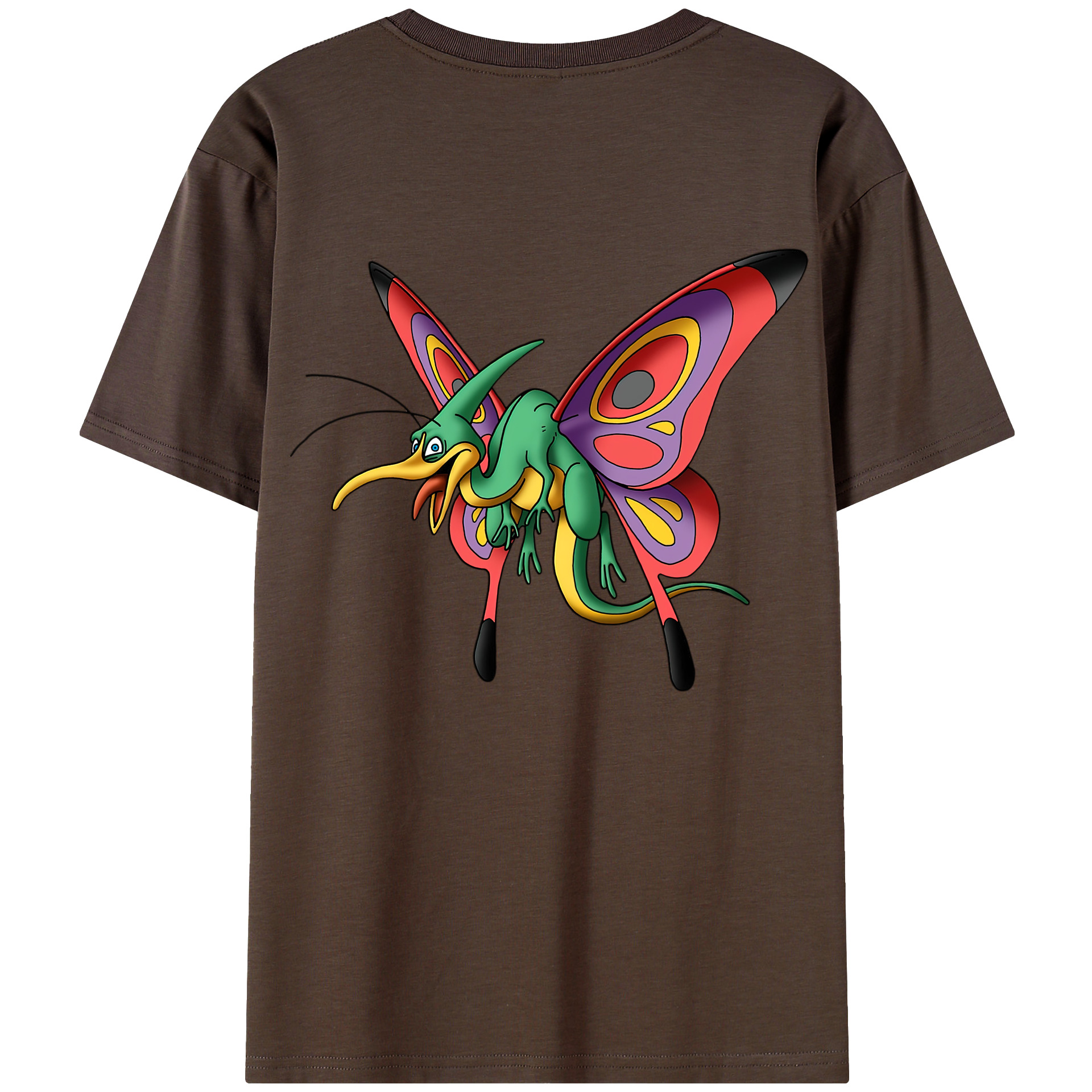（画像用） ドラゴンクエスト Doragon Kuesuto Dragon Quest 綿100％半袖Tシャツ（背面プリント）