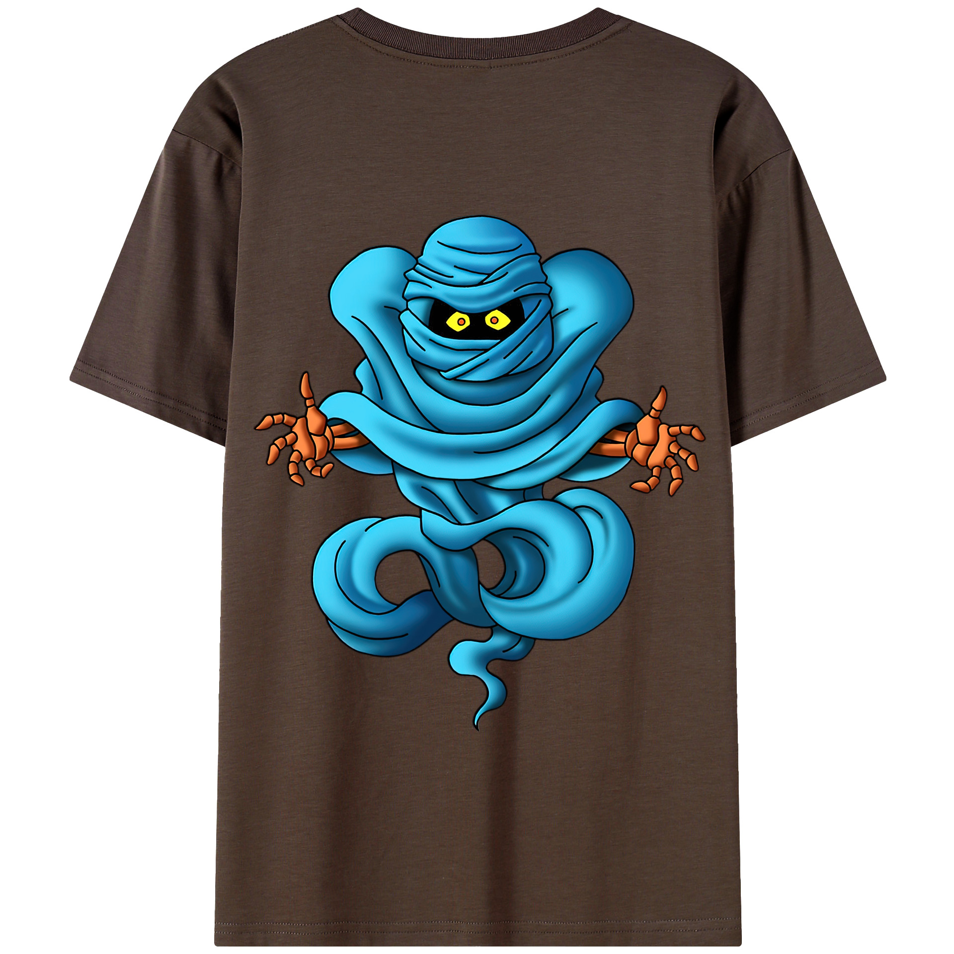 （画像用） ドラゴンクエスト Doragon Kuesuto Dragon Quest 綿100％半袖Tシャツ（背面プリント）