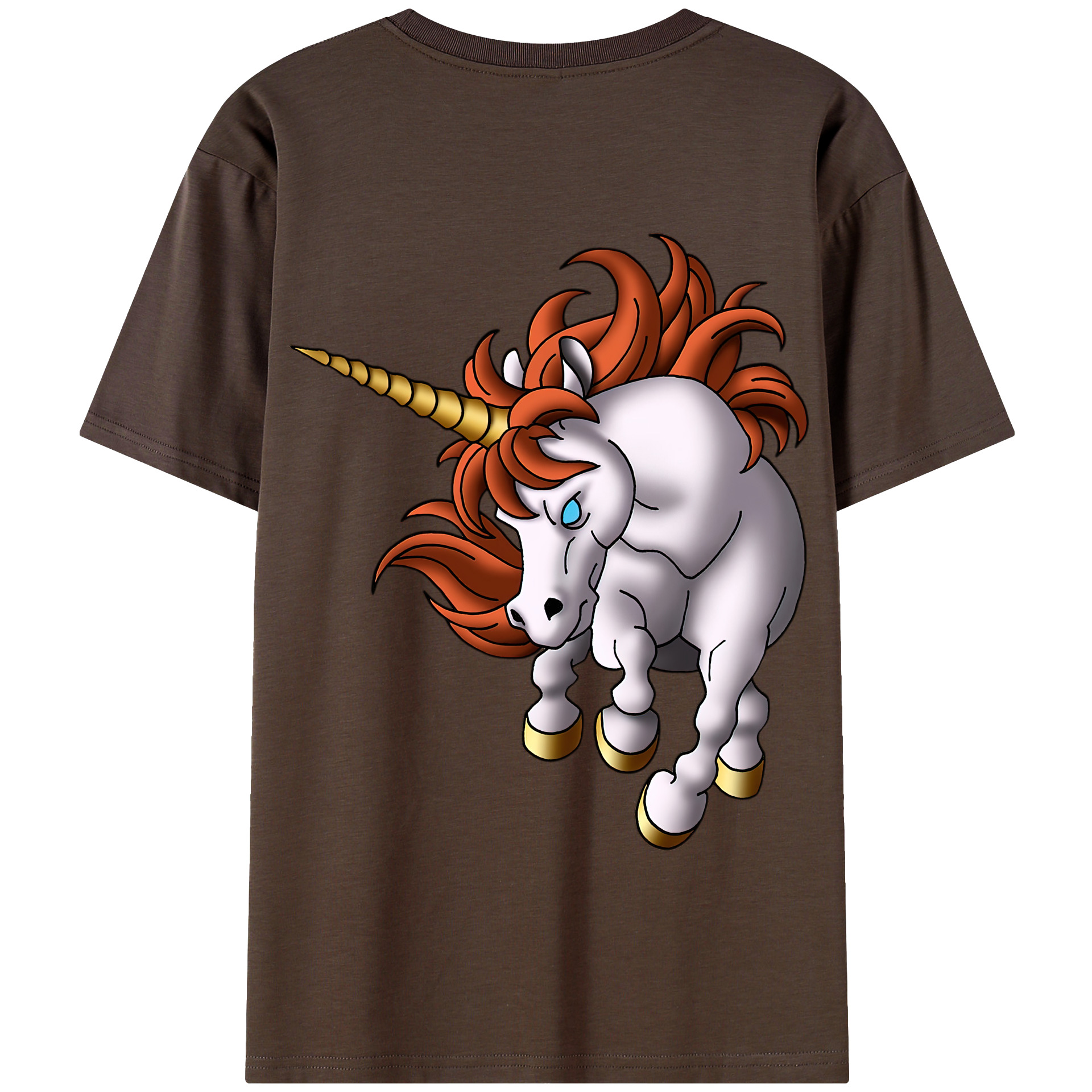 （画像用） ドラゴンクエスト Doragon Kuesuto Dragon Quest 綿100％半袖Tシャツ（背面プリント）
