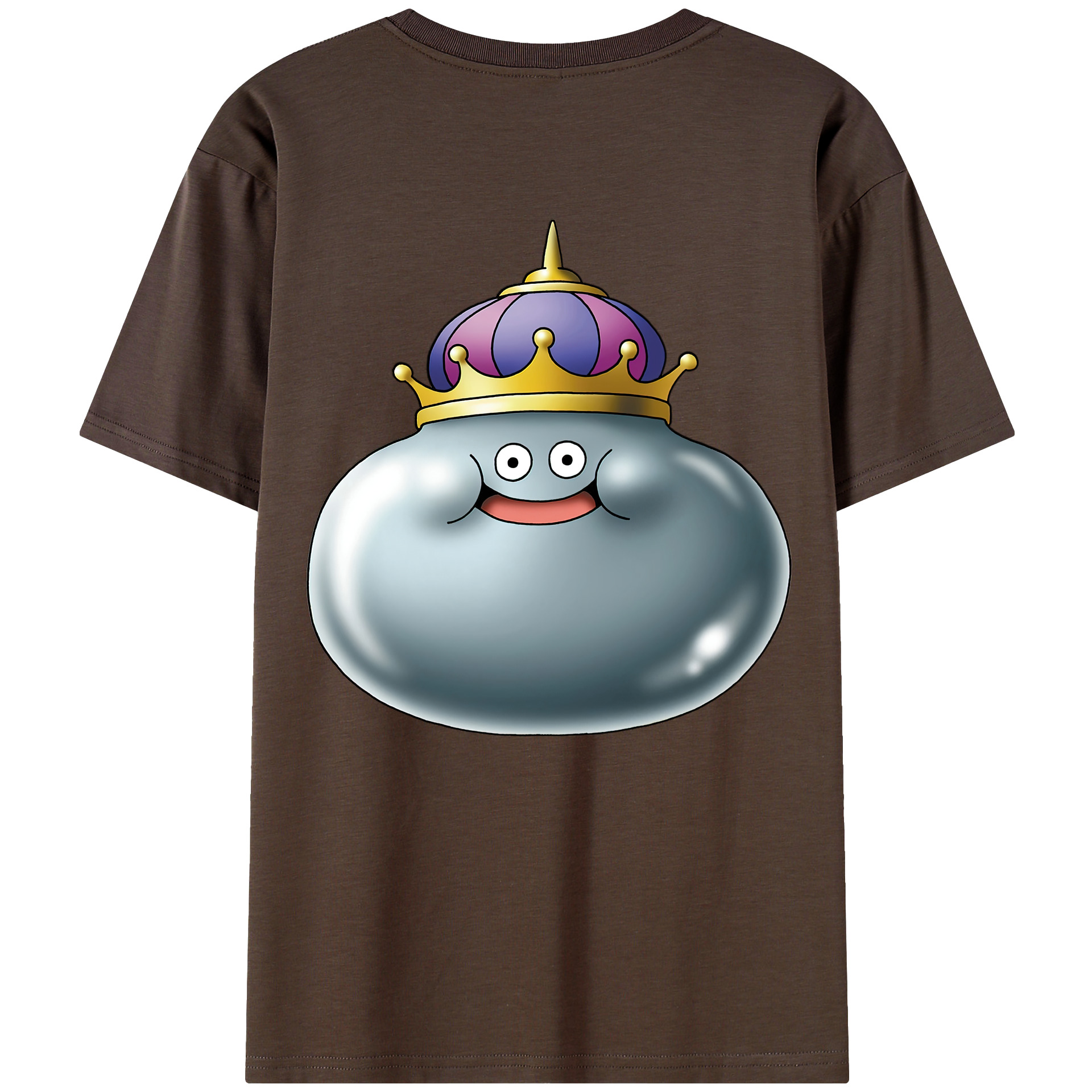 （画像用） ドラゴンクエスト Doragon Kuesuto Dragon Quest 綿100％半袖Tシャツ（背面プリント）