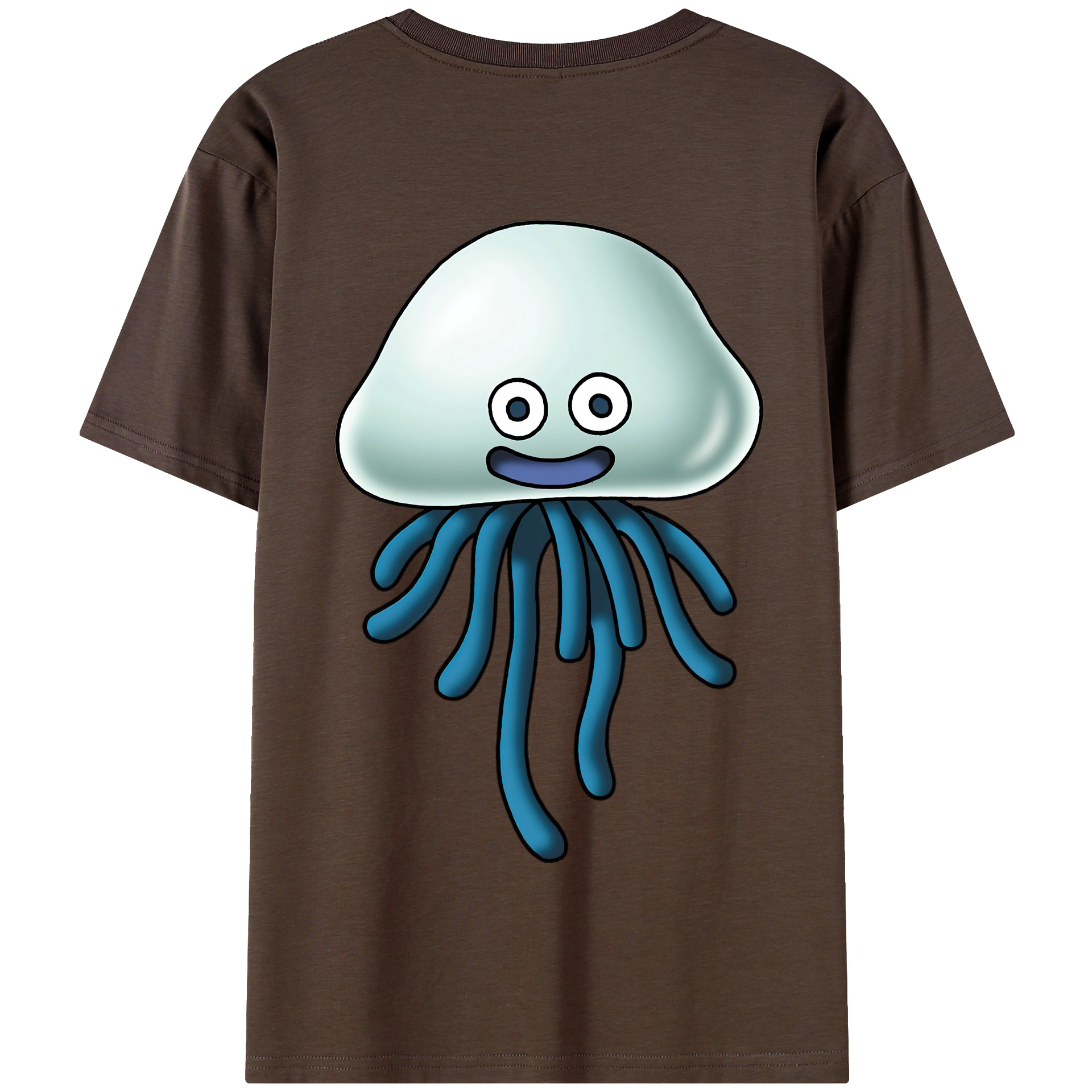 （画像用） ドラゴンクエスト Doragon Kuesuto Dragon Quest 綿100％半袖Tシャツ（背面プリント）