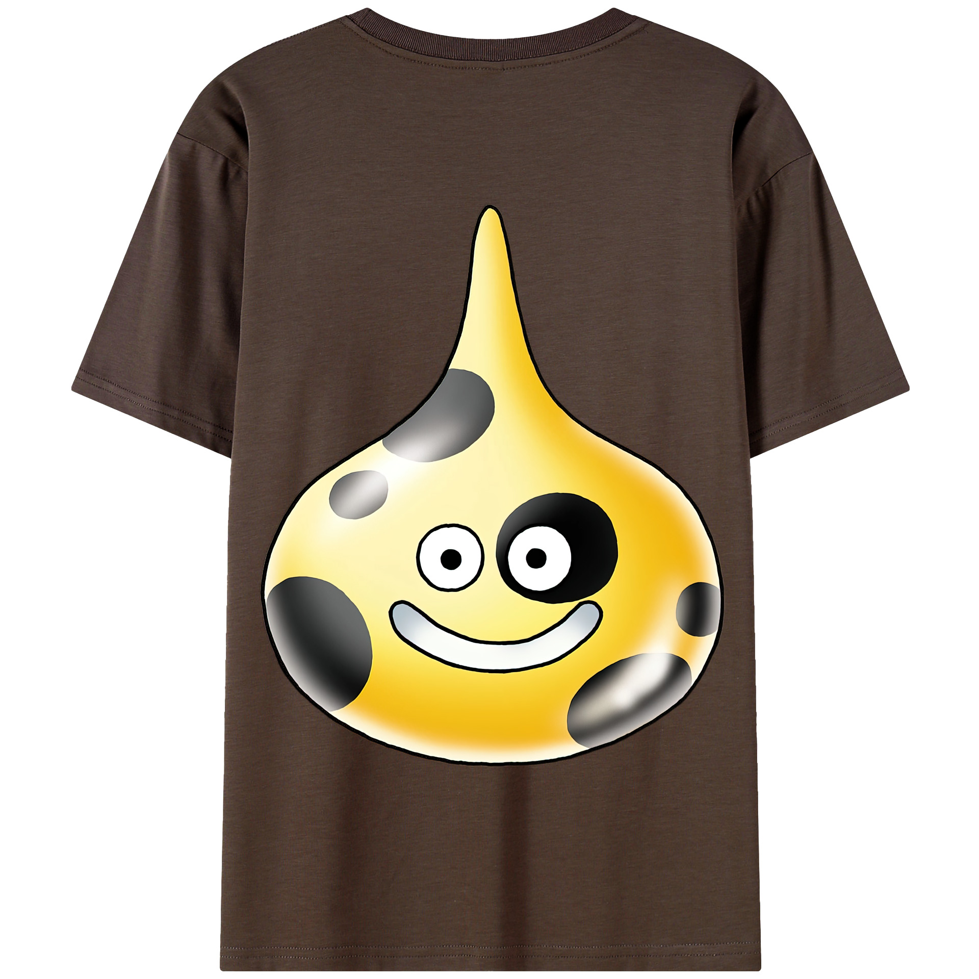 （画像用） ドラゴンクエスト Doragon Kuesuto Dragon Quest 綿100％半袖Tシャツ（背面プリント）