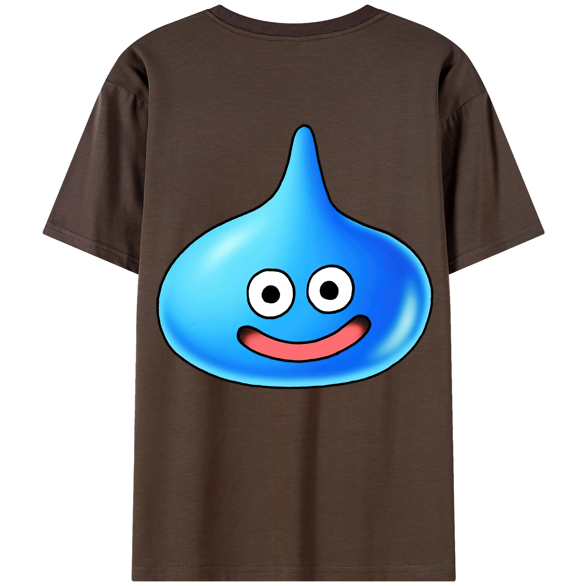 （画像用） ドラゴンクエスト Doragon Kuesuto Dragon Quest 綿100％半袖Tシャツ（背面プリント）