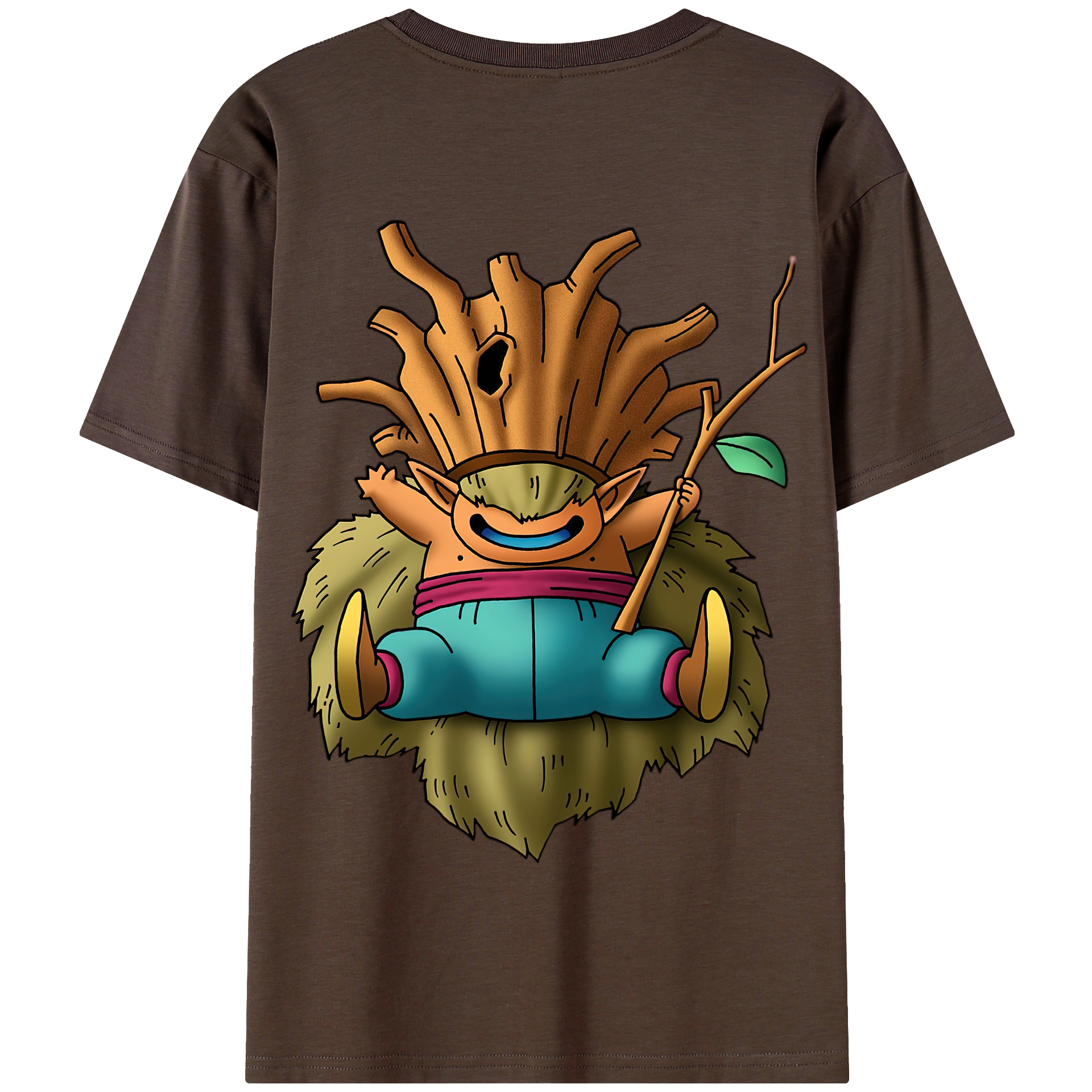 （画像用） ドラゴンクエスト Doragon Kuesuto Dragon Quest 綿100％半袖Tシャツ（背面プリント）