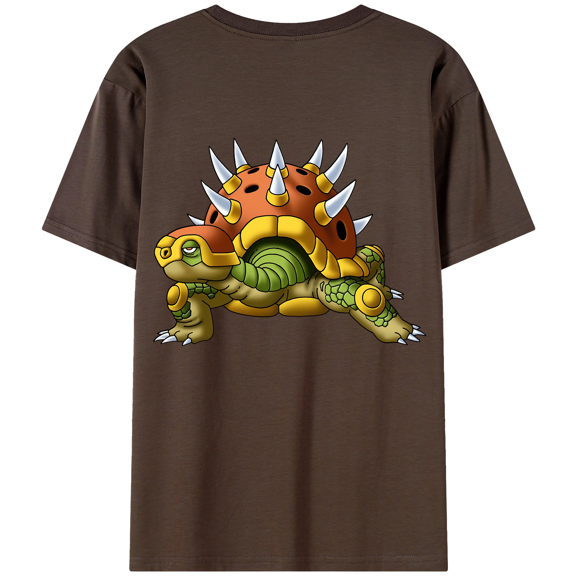 （画像用） ドラゴンクエスト Doragon Kuesuto Dragon Quest 綿100％半袖Tシャツ（背面プリント）