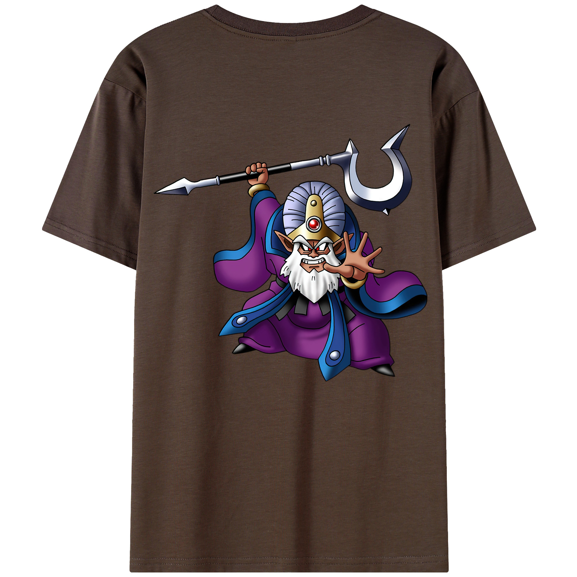 （画像用） ドラゴンクエスト Doragon Kuesuto Dragon Quest 綿100％半袖Tシャツ（背面プリント）
