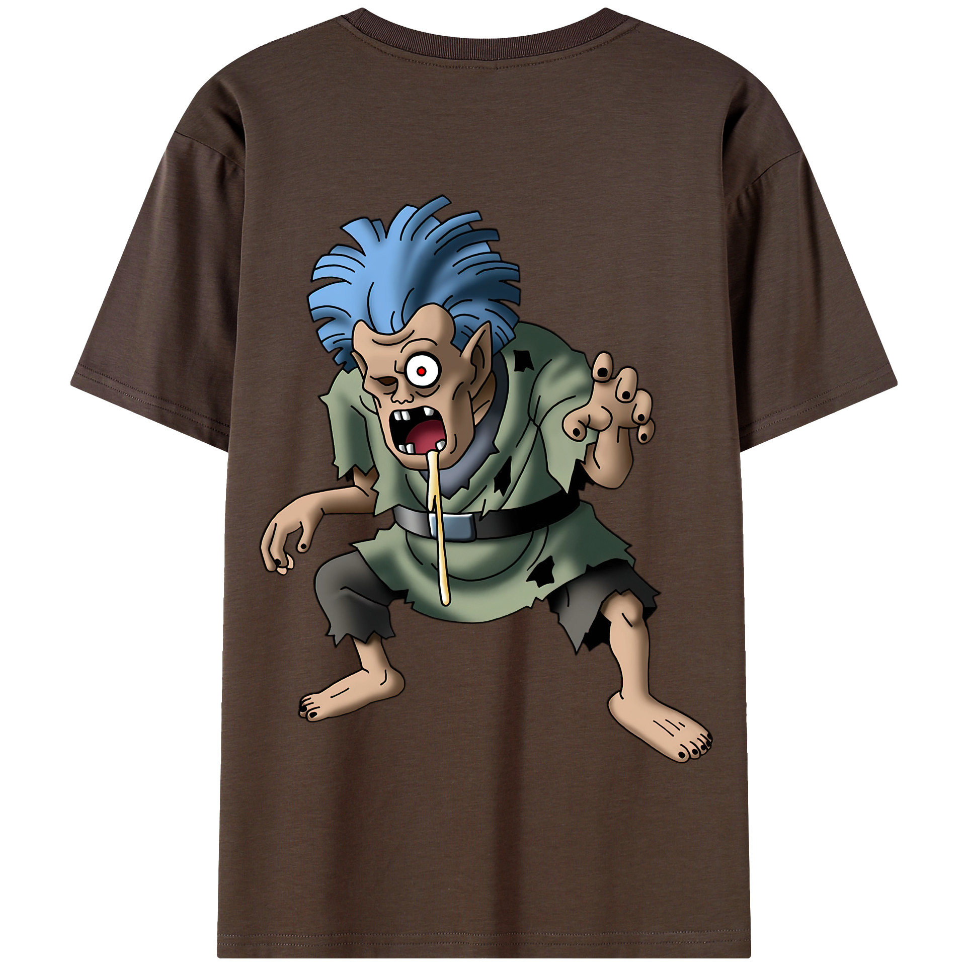（画像用） ドラゴンクエスト Doragon Kuesuto Dragon Quest 綿100％半袖Tシャツ（背面プリント）
