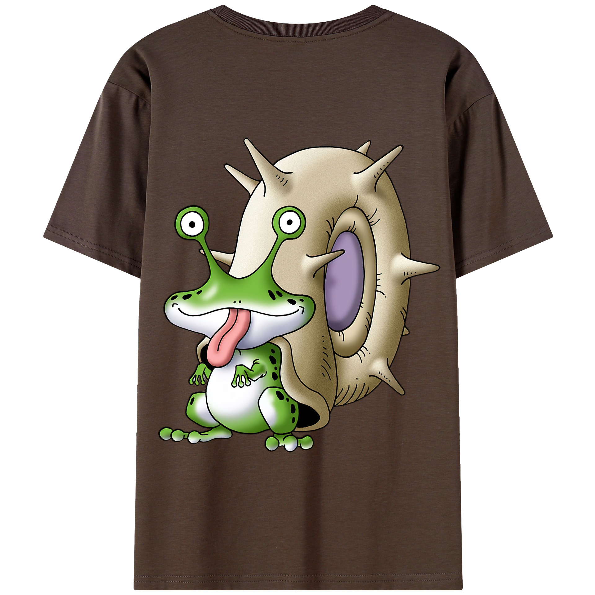 （画像用） ドラゴンクエスト Doragon Kuesuto Dragon Quest 綿100％半袖Tシャツ（背面プリント）