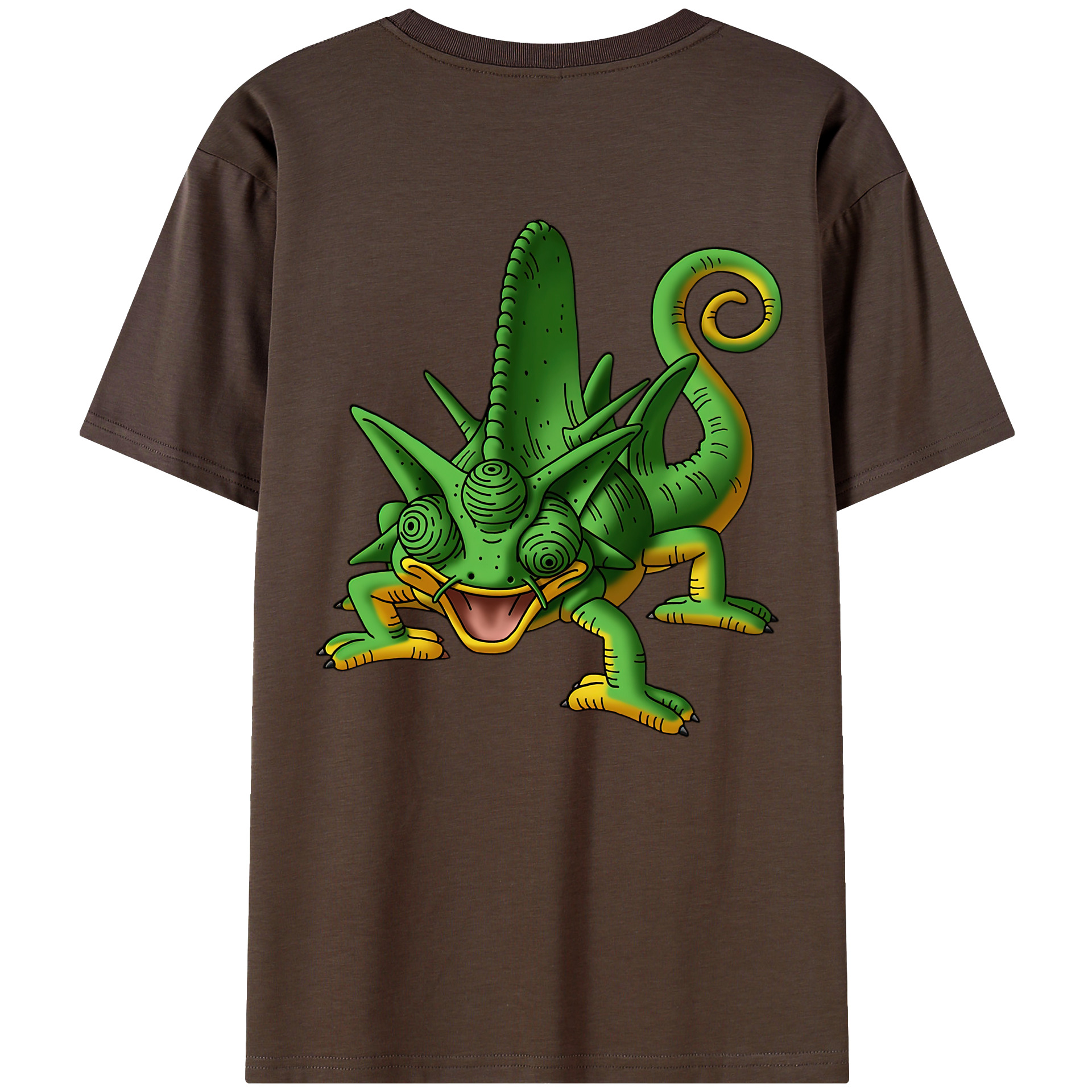 （画像用） ドラゴンクエスト Doragon Kuesuto Dragon Quest 綿100％半袖Tシャツ（背面プリント）