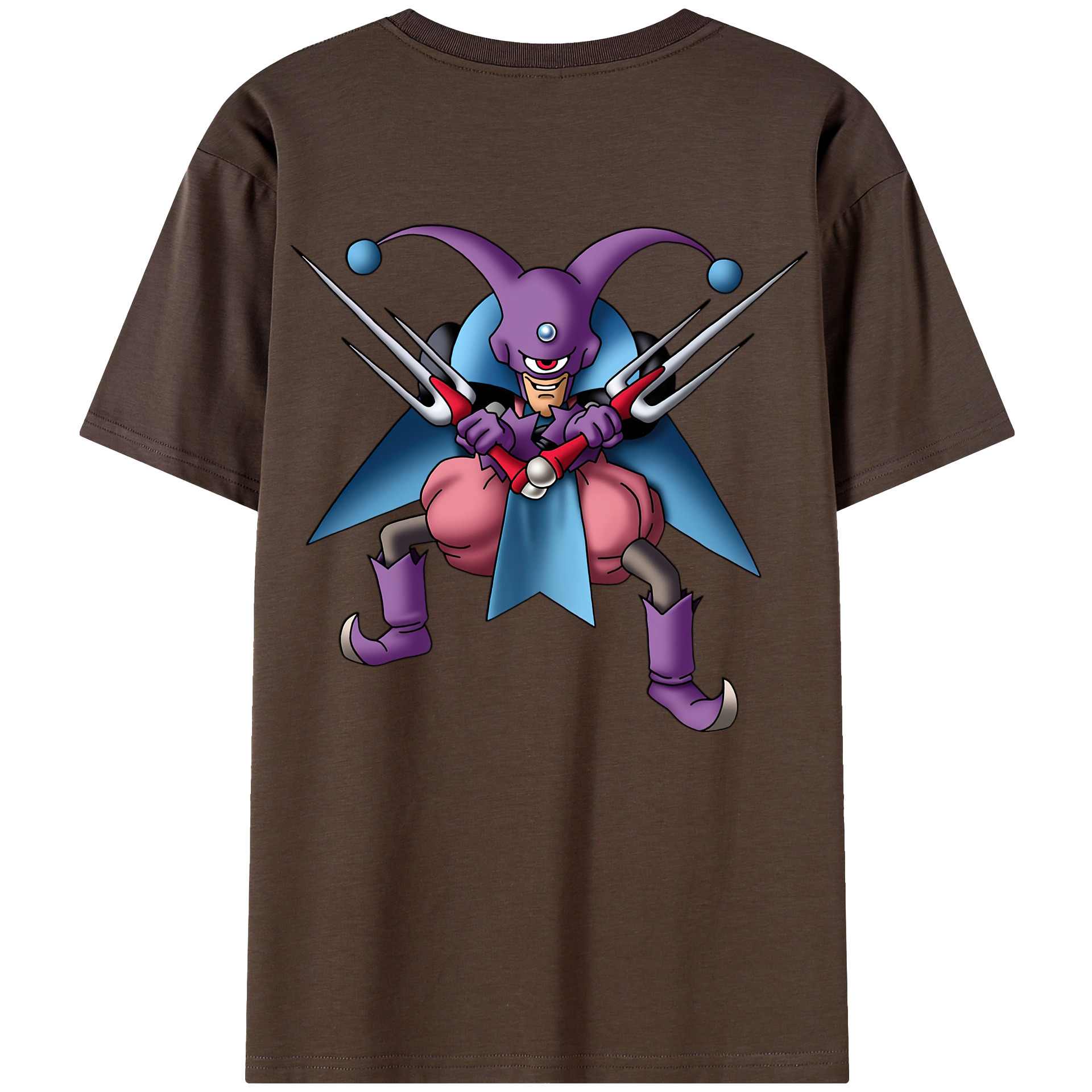 （画像用） ドラゴンクエスト Doragon Kuesuto Dragon Quest 綿100％半袖Tシャツ（背面プリント）