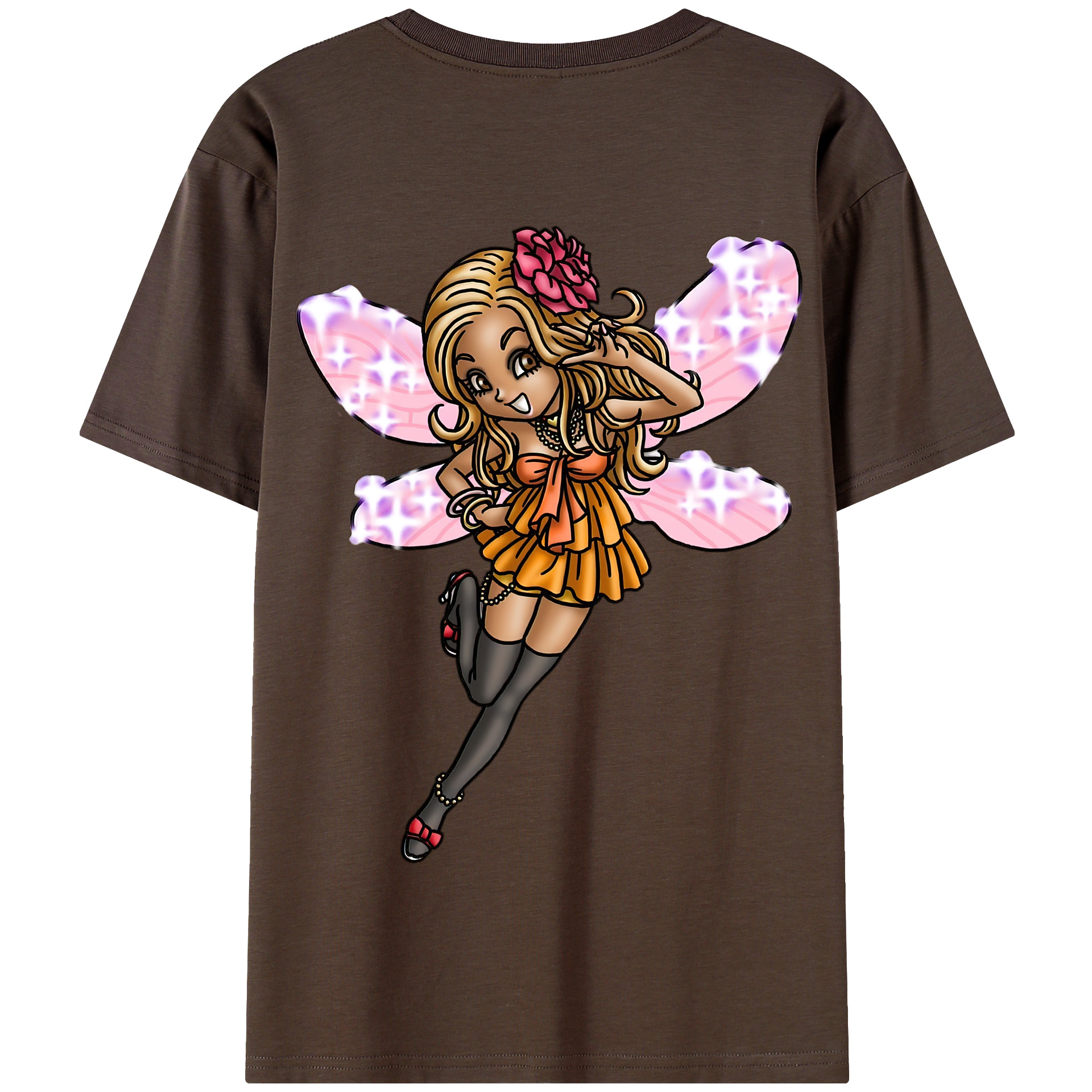 （画像用） ドラゴンクエスト Doragon Kuesuto Dragon Quest 綿100％半袖Tシャツ（背面プリント）