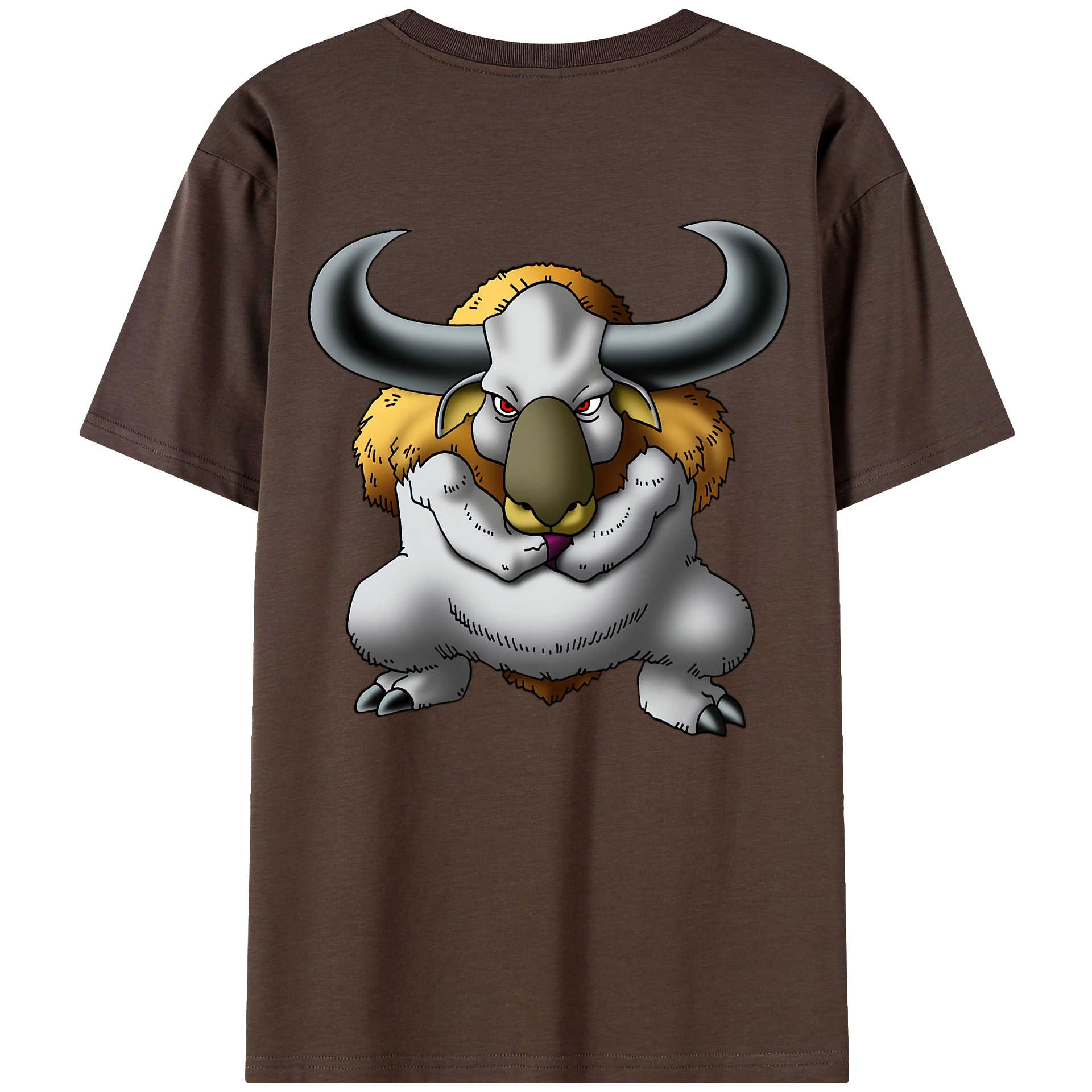 （画像用） ドラゴンクエスト Doragon Kuesuto Dragon Quest 綿100％半袖Tシャツ（背面プリント）