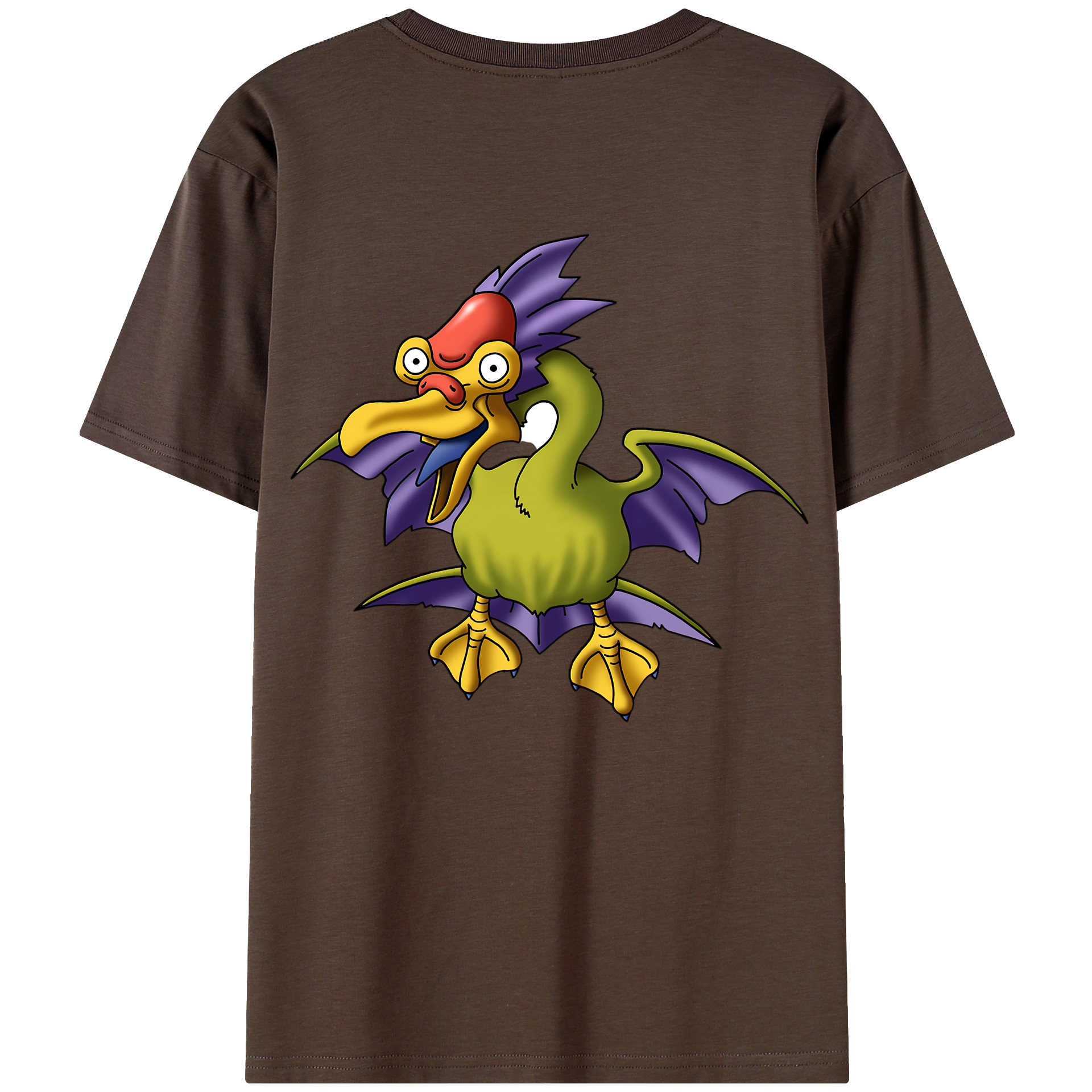 （画像用） ドラゴンクエスト Doragon Kuesuto Dragon Quest 綿100％半袖Tシャツ（背面プリント）