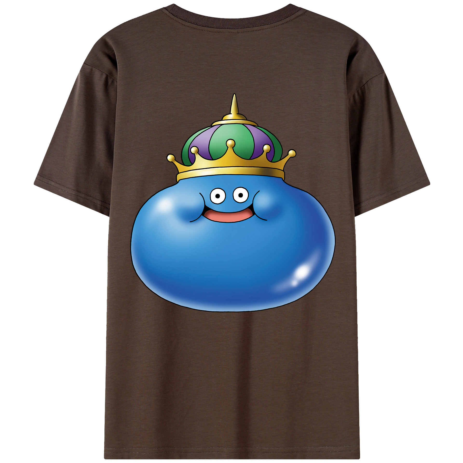 （画像用） ドラゴンクエスト Doragon Kuesuto Dragon Quest 綿100％半袖Tシャツ（背面プリント）