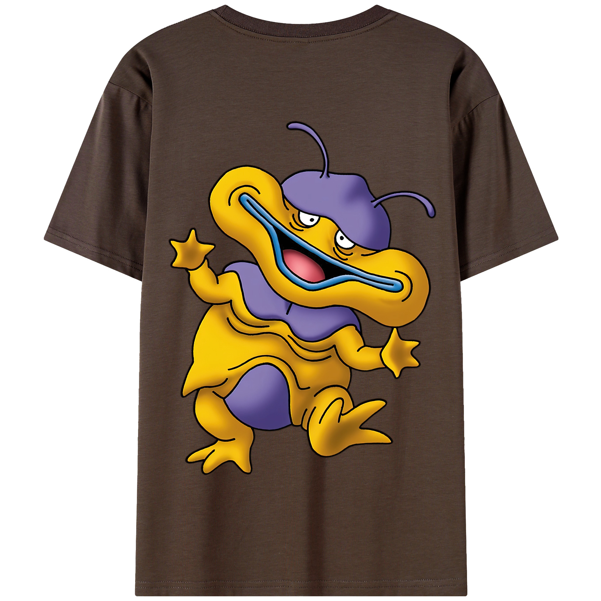 （画像用） ドラゴンクエスト Doragon Kuesuto Dragon Quest 綿100％半袖Tシャツ（背面プリント）