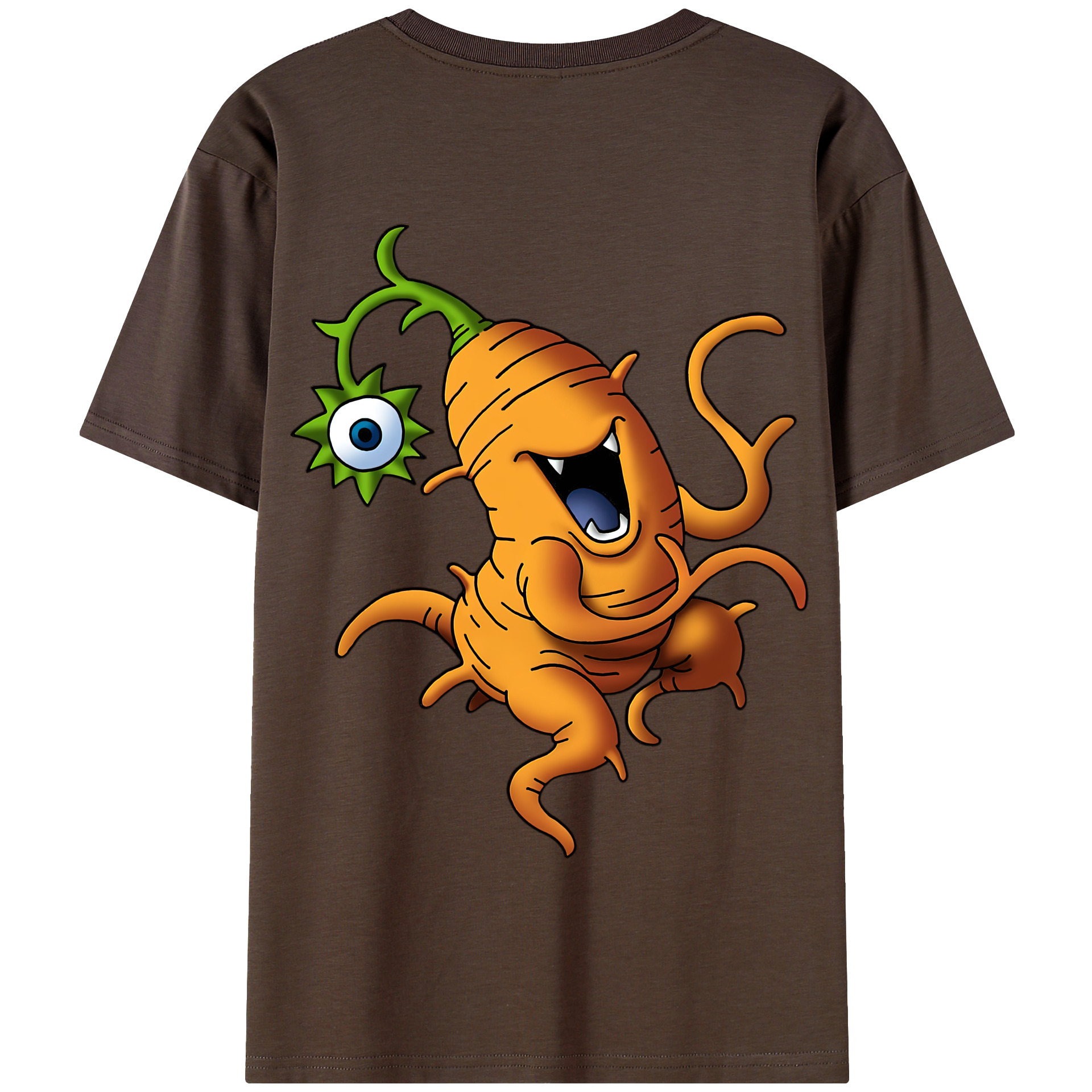 （画像用） ドラゴンクエスト Doragon Kuesuto Dragon Quest 綿100％半袖Tシャツ（背面プリント）