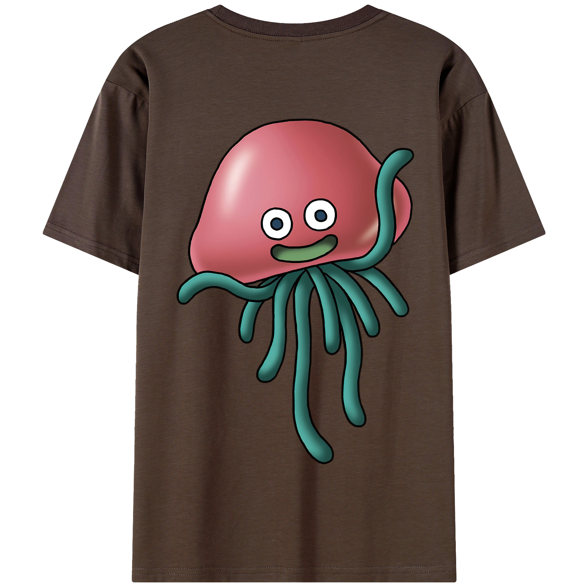 （画像用） ドラゴンクエスト Doragon Kuesuto Dragon Quest 綿100％半袖Tシャツ（背面プリント）