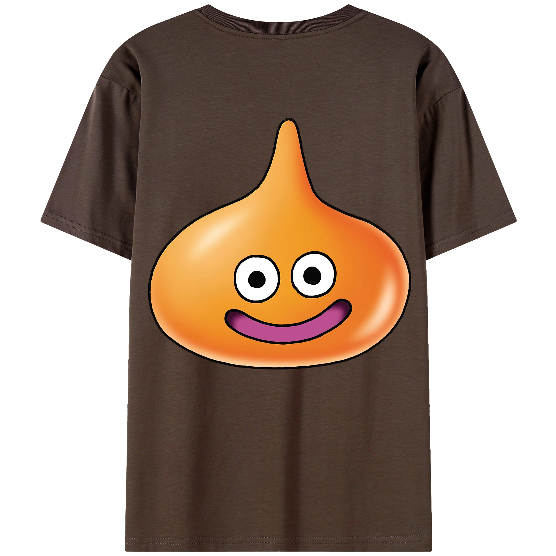 （画像用） ドラゴンクエスト Doragon Kuesuto Dragon Quest 綿100％半袖Tシャツ（背面プリント）