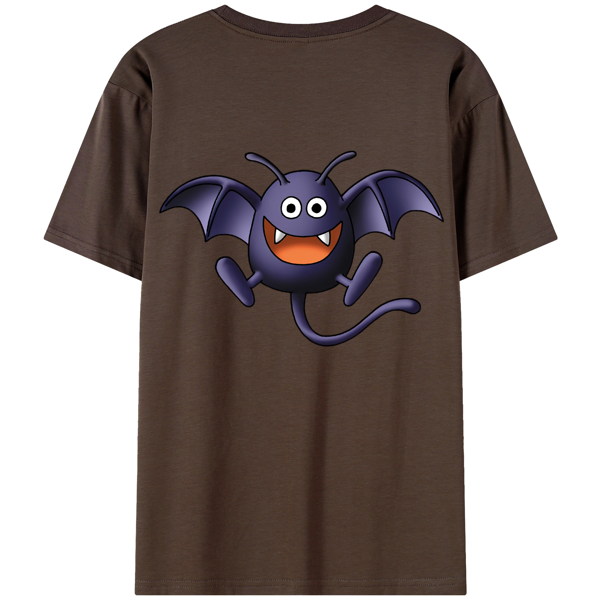 （画像用） ドラゴンクエスト Doragon Kuesuto Dragon Quest 綿100％半袖Tシャツ（背面プリント）