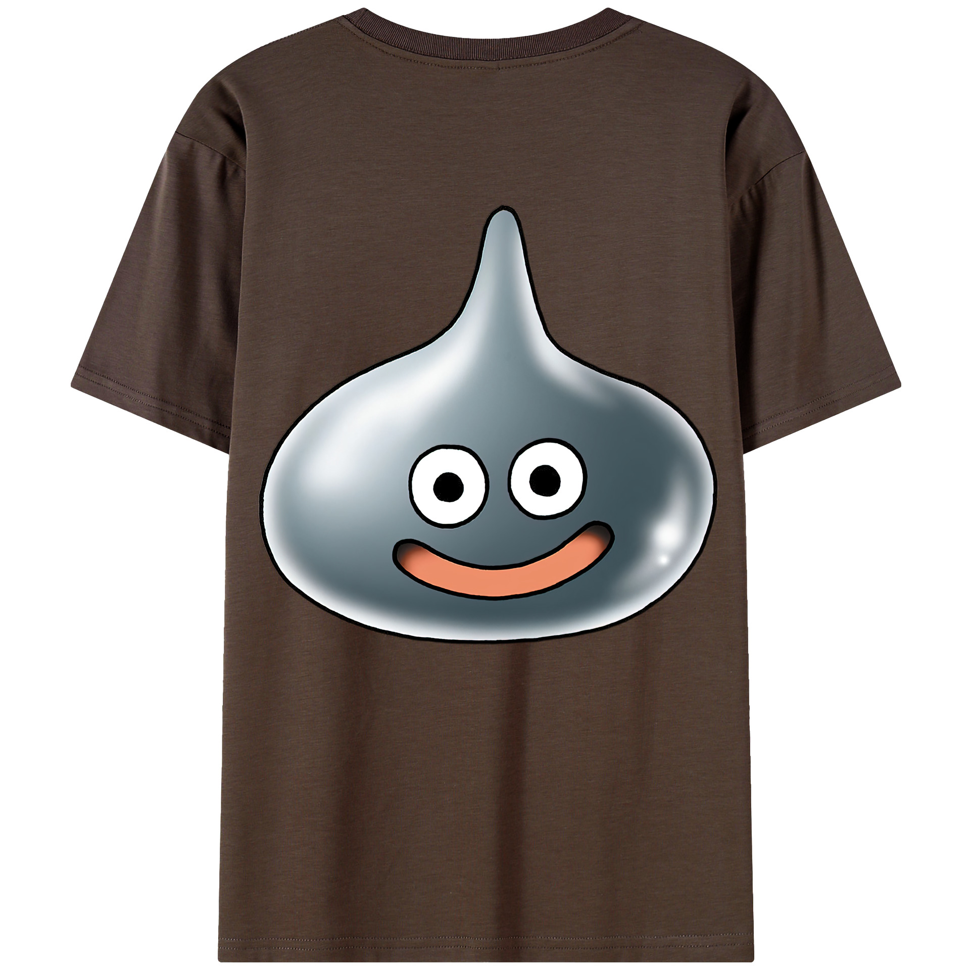 （画像用） ドラゴンクエスト Doragon Kuesuto Dragon Quest 綿100％半袖Tシャツ（背面プリント）