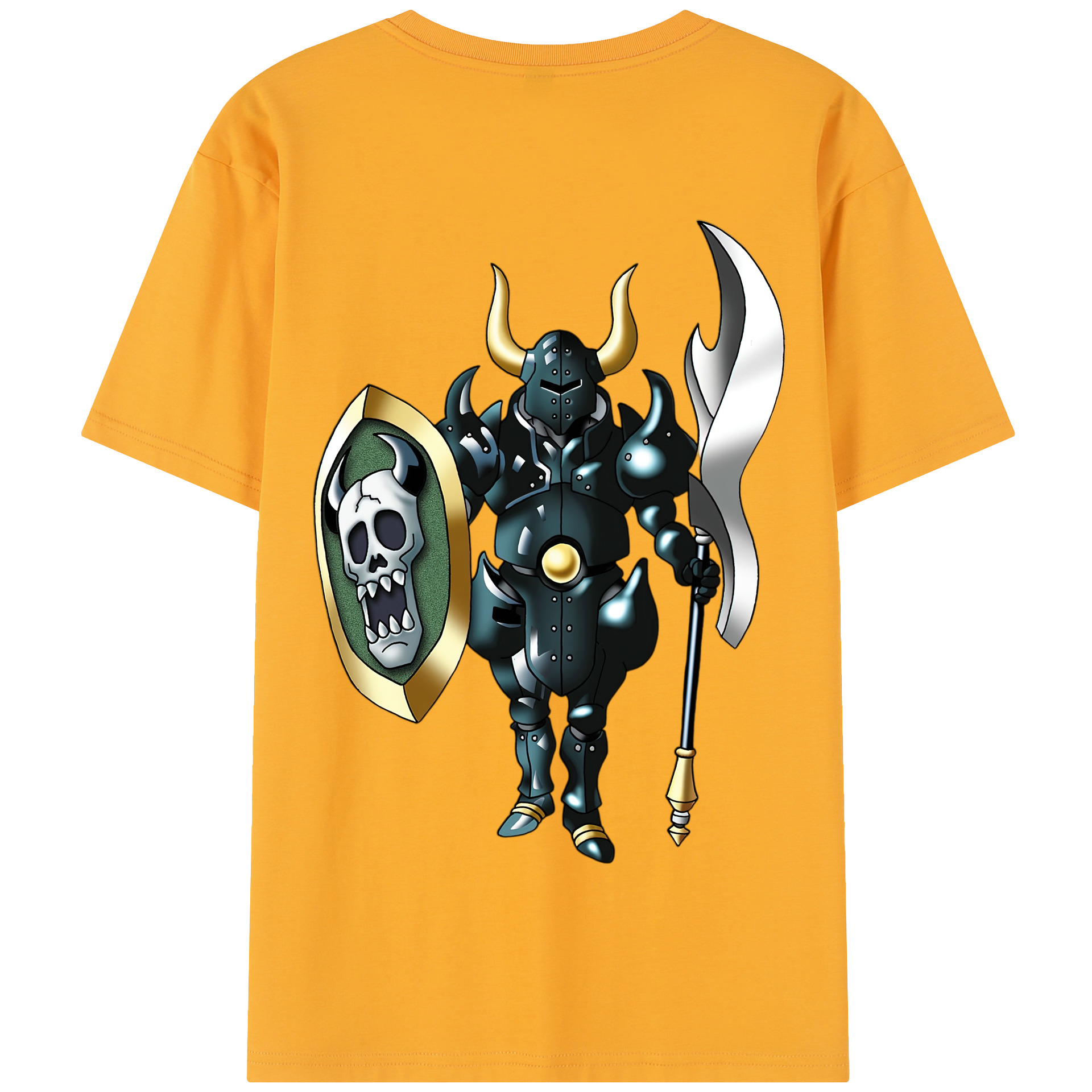 （画像用） ドラゴンクエスト Doragon Kuesuto Dragon Quest 綿100％半袖Tシャツ（背面プリント）