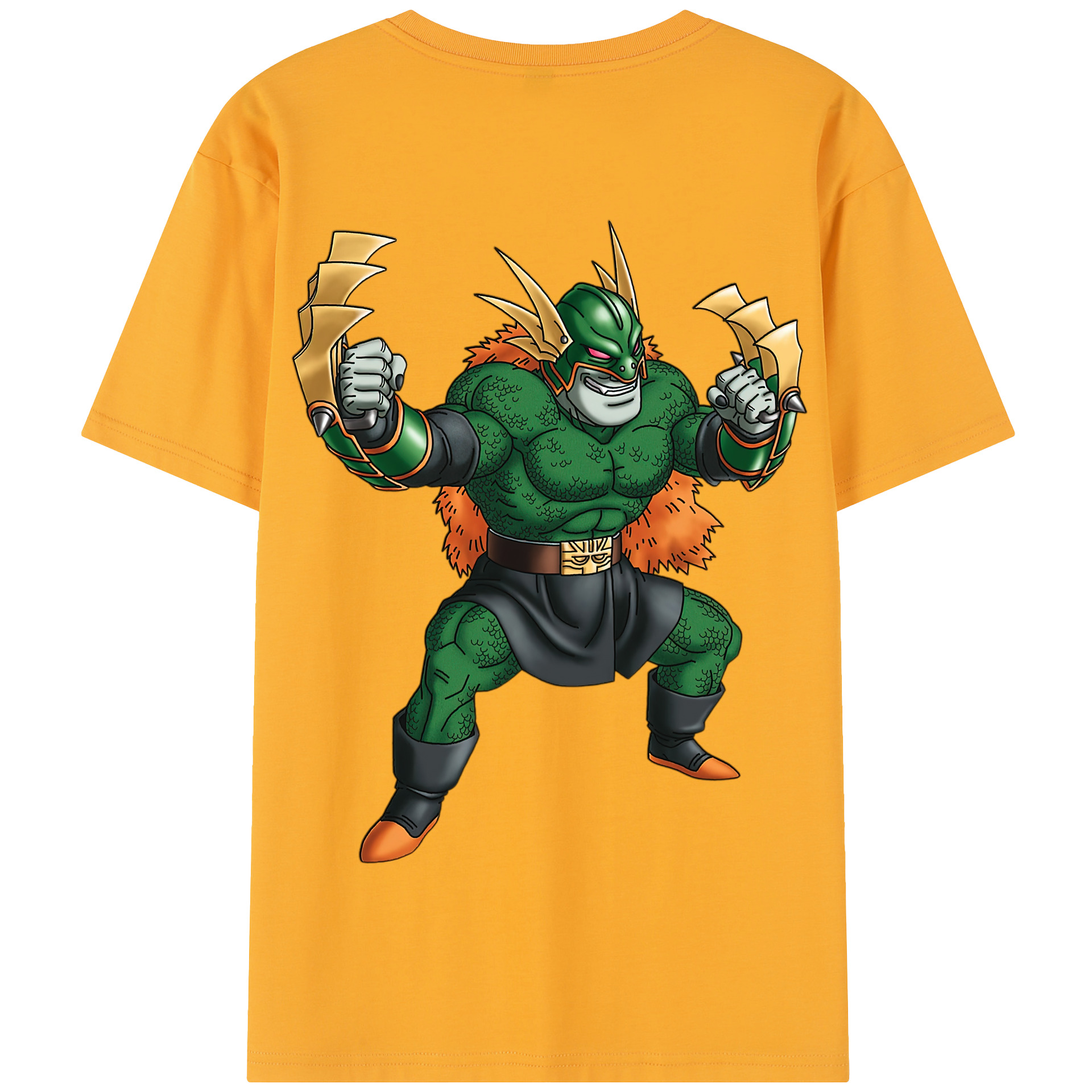 （画像用） ドラゴンクエスト Doragon Kuesuto Dragon Quest 綿100％半袖Tシャツ（背面プリント）