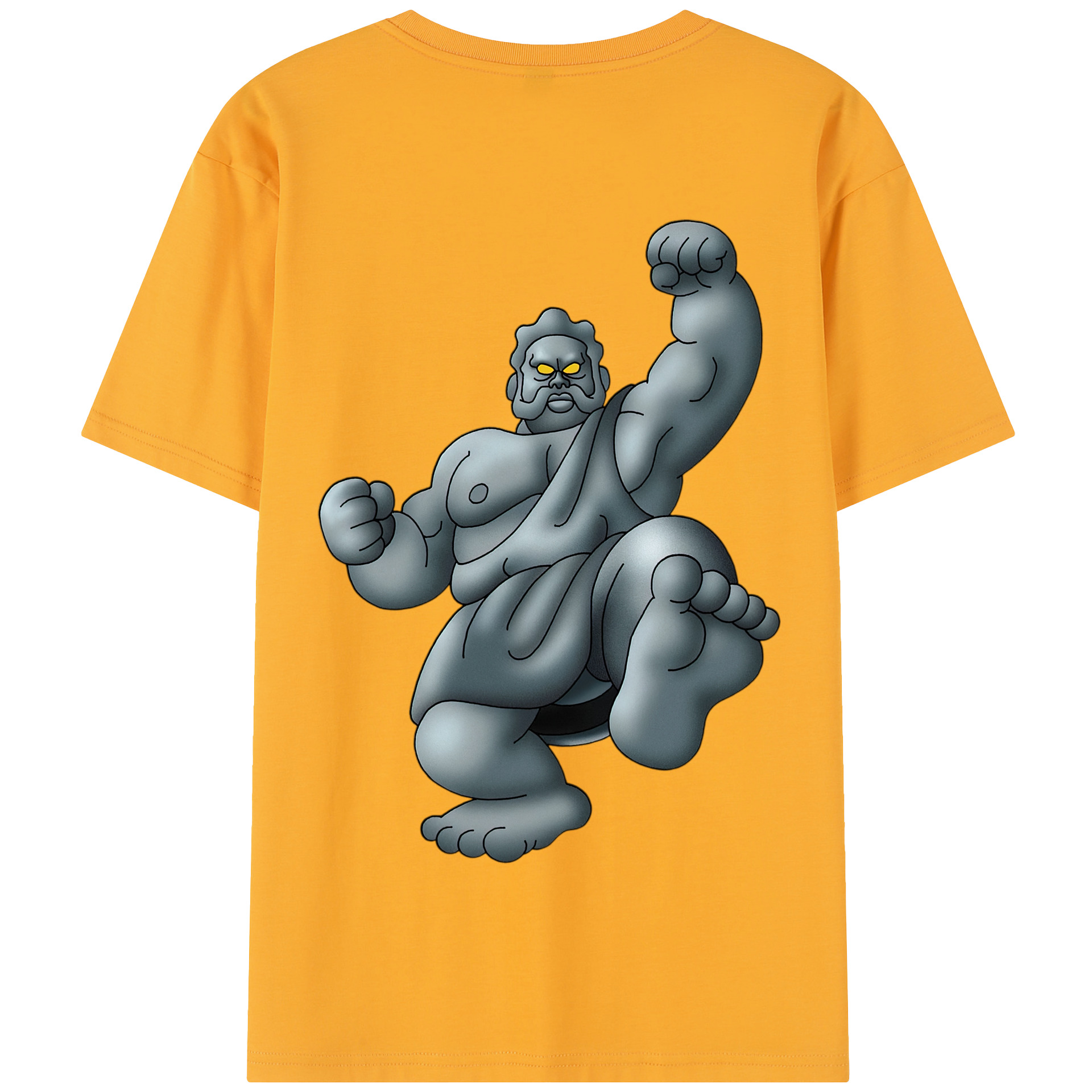 （画像用） ドラゴンクエスト Doragon Kuesuto Dragon Quest 綿100％半袖Tシャツ（背面プリント）