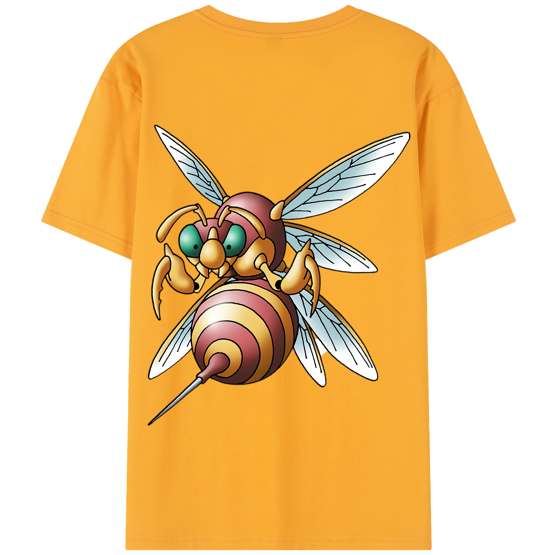（画像用） ドラゴンクエスト Doragon Kuesuto Dragon Quest 綿100％半袖Tシャツ（背面プリント）