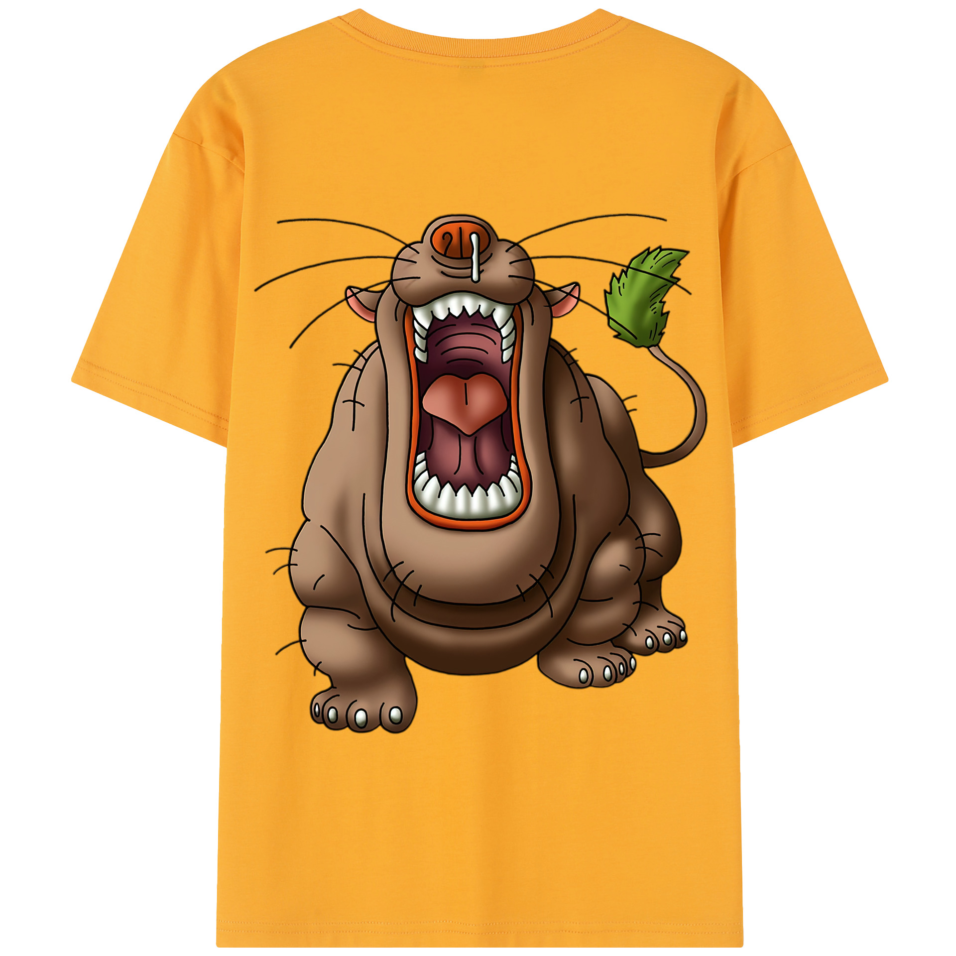 （画像用） ドラゴンクエスト Doragon Kuesuto Dragon Quest 綿100％半袖Tシャツ（背面プリント）