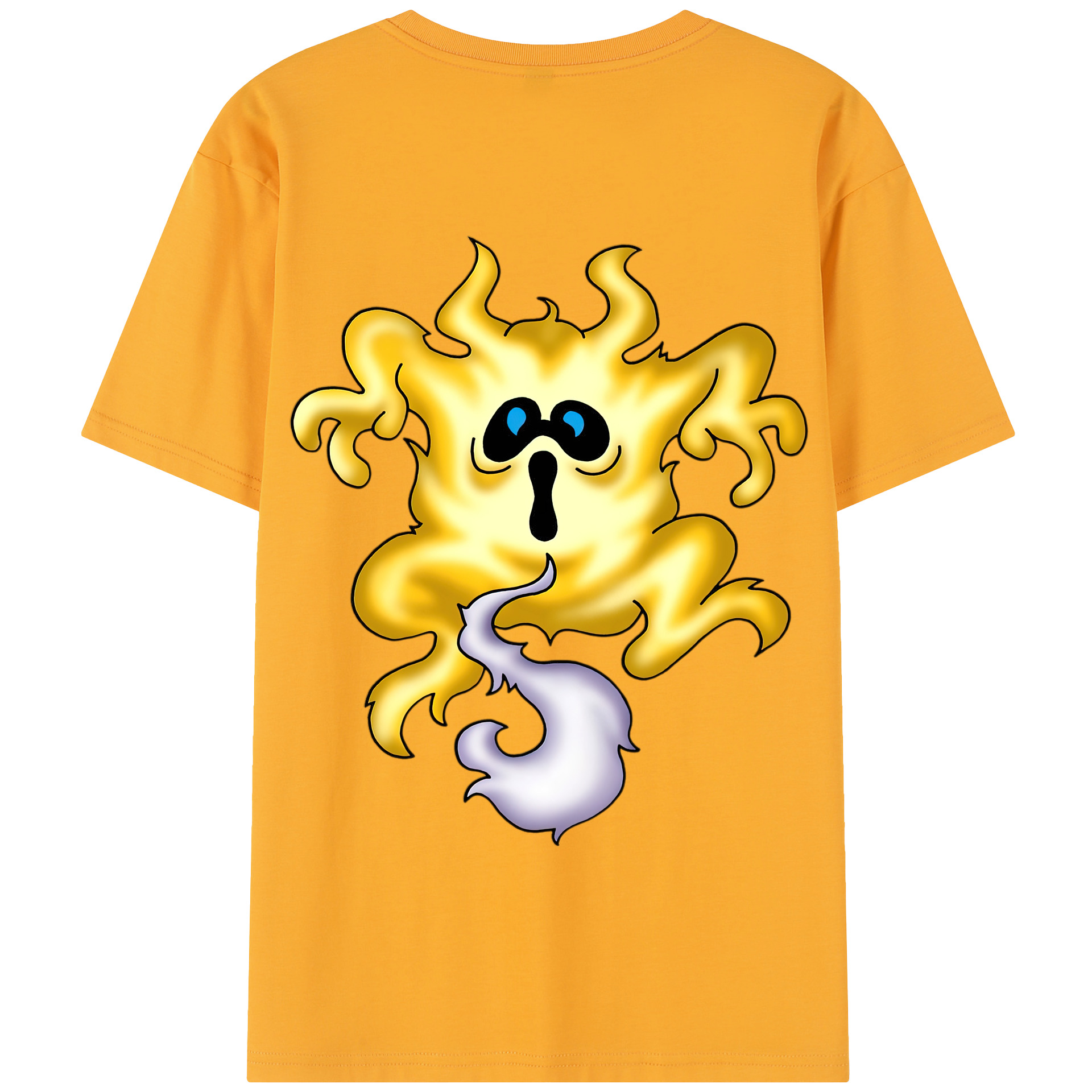 （画像用） ドラゴンクエスト Doragon Kuesuto Dragon Quest 綿100％半袖Tシャツ（背面プリント）