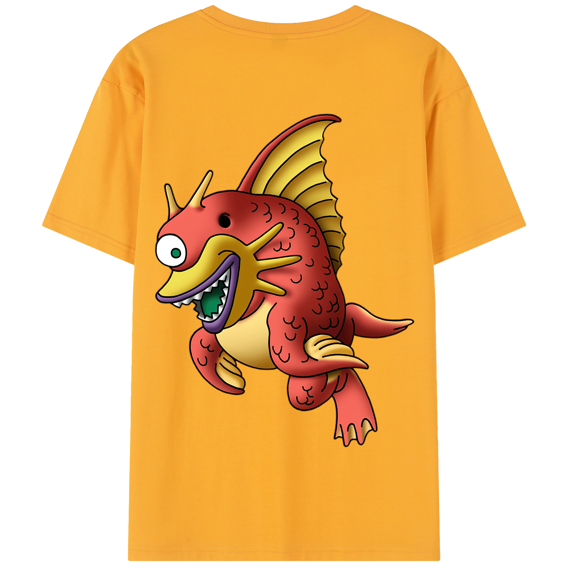 （画像用） ドラゴンクエスト Doragon Kuesuto Dragon Quest 綿100％半袖Tシャツ（背面プリント）