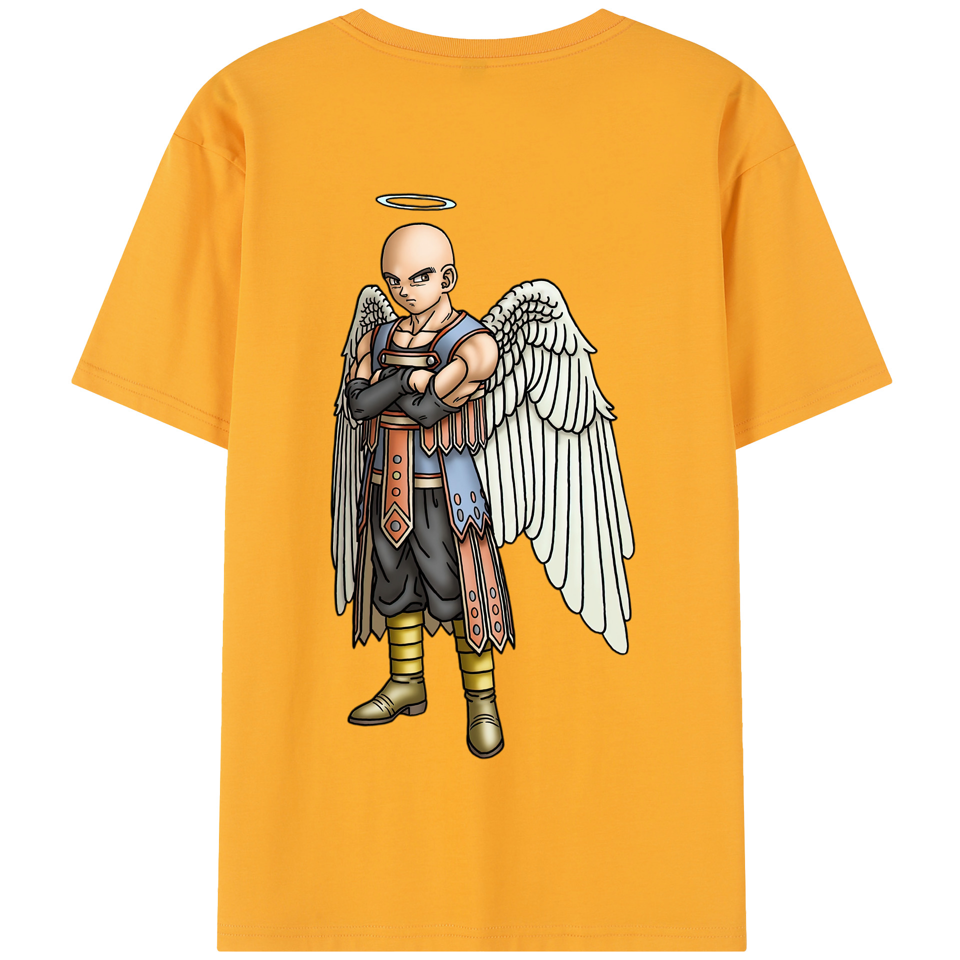 （画像用） ドラゴンクエスト Doragon Kuesuto Dragon Quest 綿100％半袖Tシャツ（背面プリント）