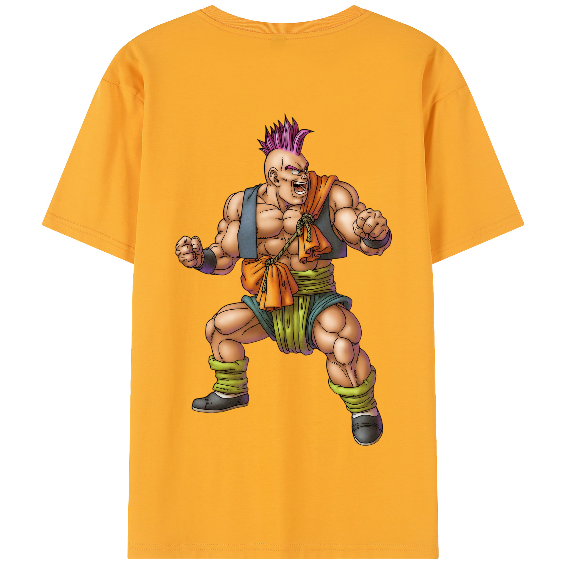 （画像用） ドラゴンクエスト Doragon Kuesuto Dragon Quest 綿100％半袖Tシャツ（背面プリント）