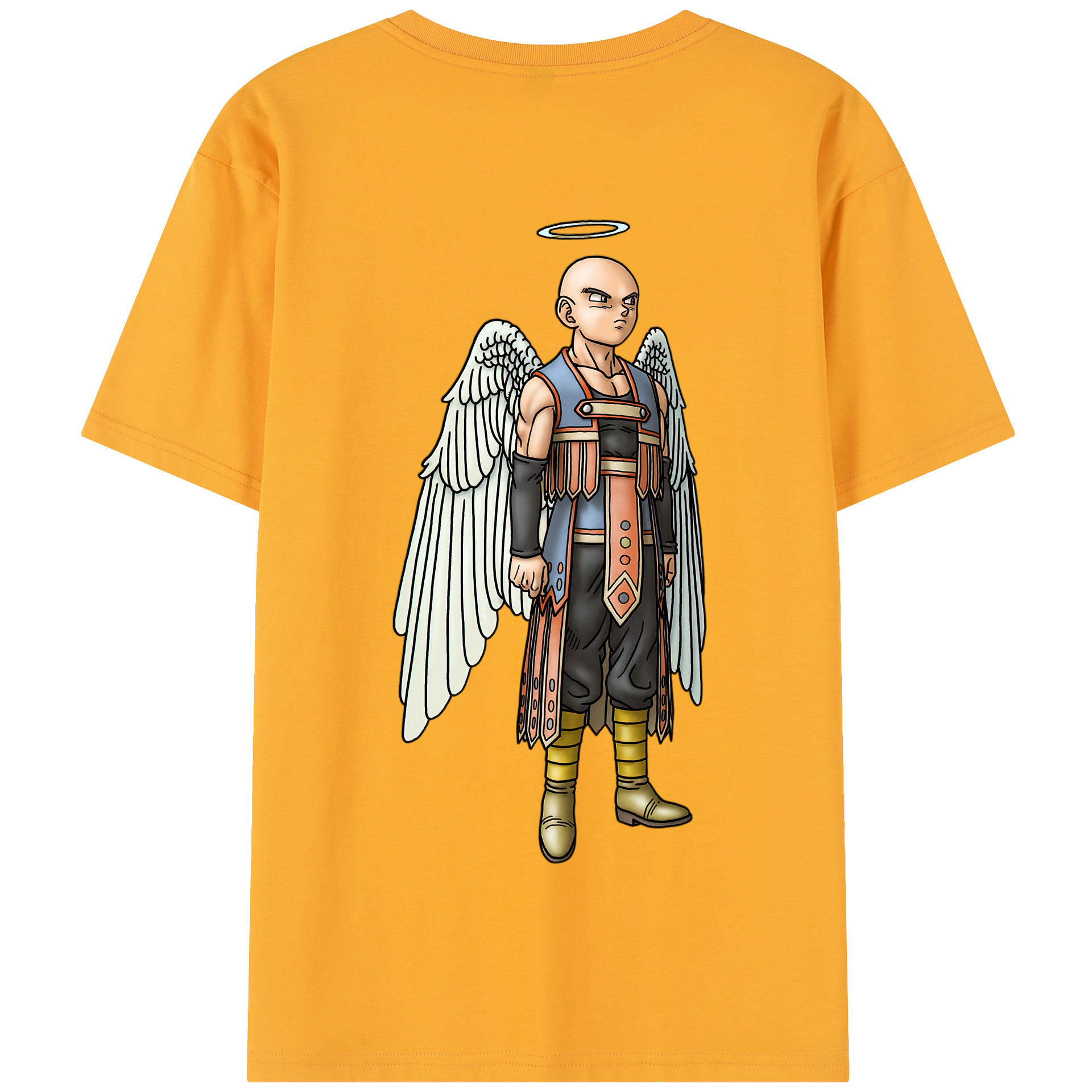 （画像用） ドラゴンクエスト Doragon Kuesuto Dragon Quest 綿100％半袖Tシャツ（背面プリント）