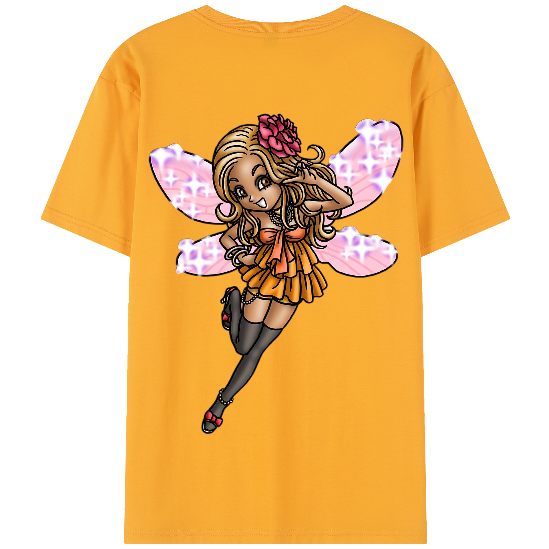 （画像用） ドラゴンクエスト Doragon Kuesuto Dragon Quest 綿100％半袖Tシャツ（背面プリント）