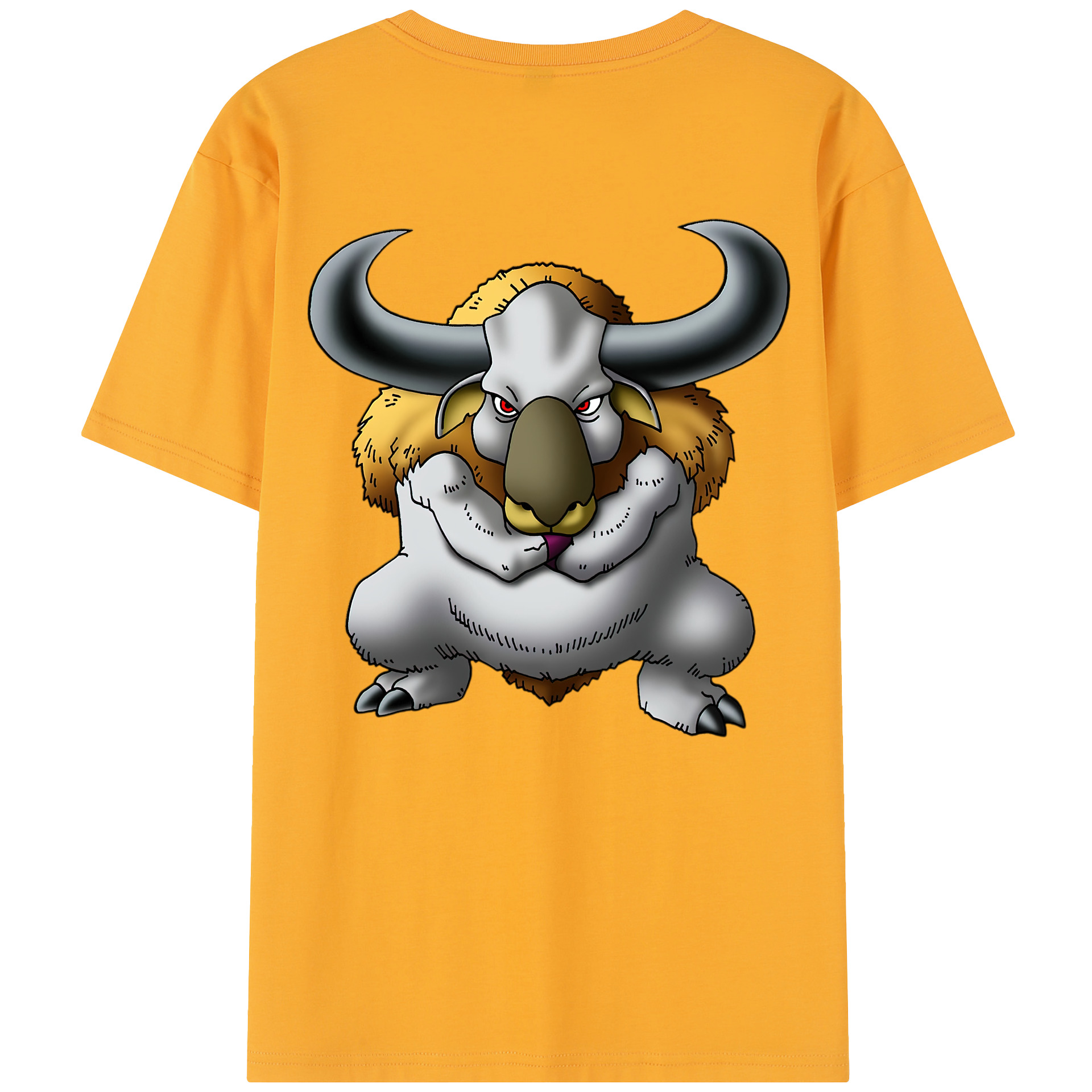 （画像用） ドラゴンクエスト Doragon Kuesuto Dragon Quest 綿100％半袖Tシャツ（背面プリント）