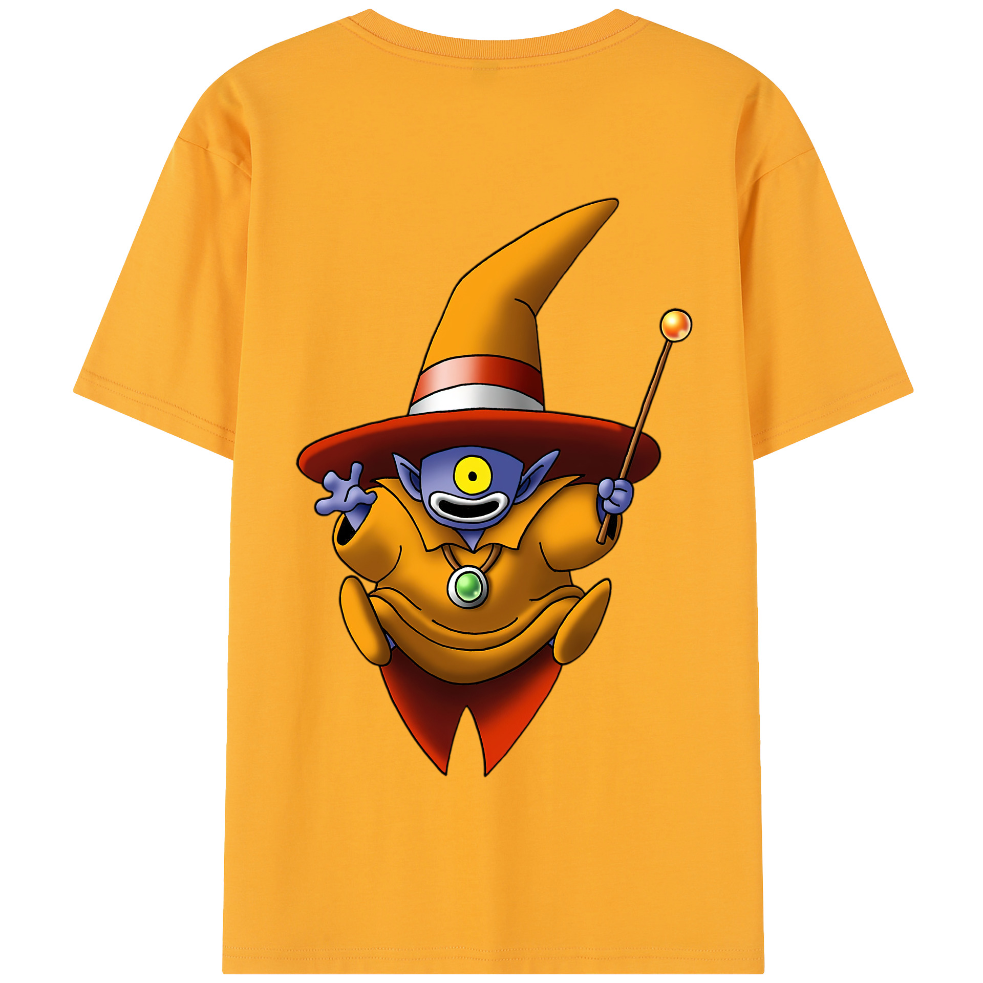 （画像用） ドラゴンクエスト Doragon Kuesuto Dragon Quest 綿100％半袖Tシャツ（背面プリント）