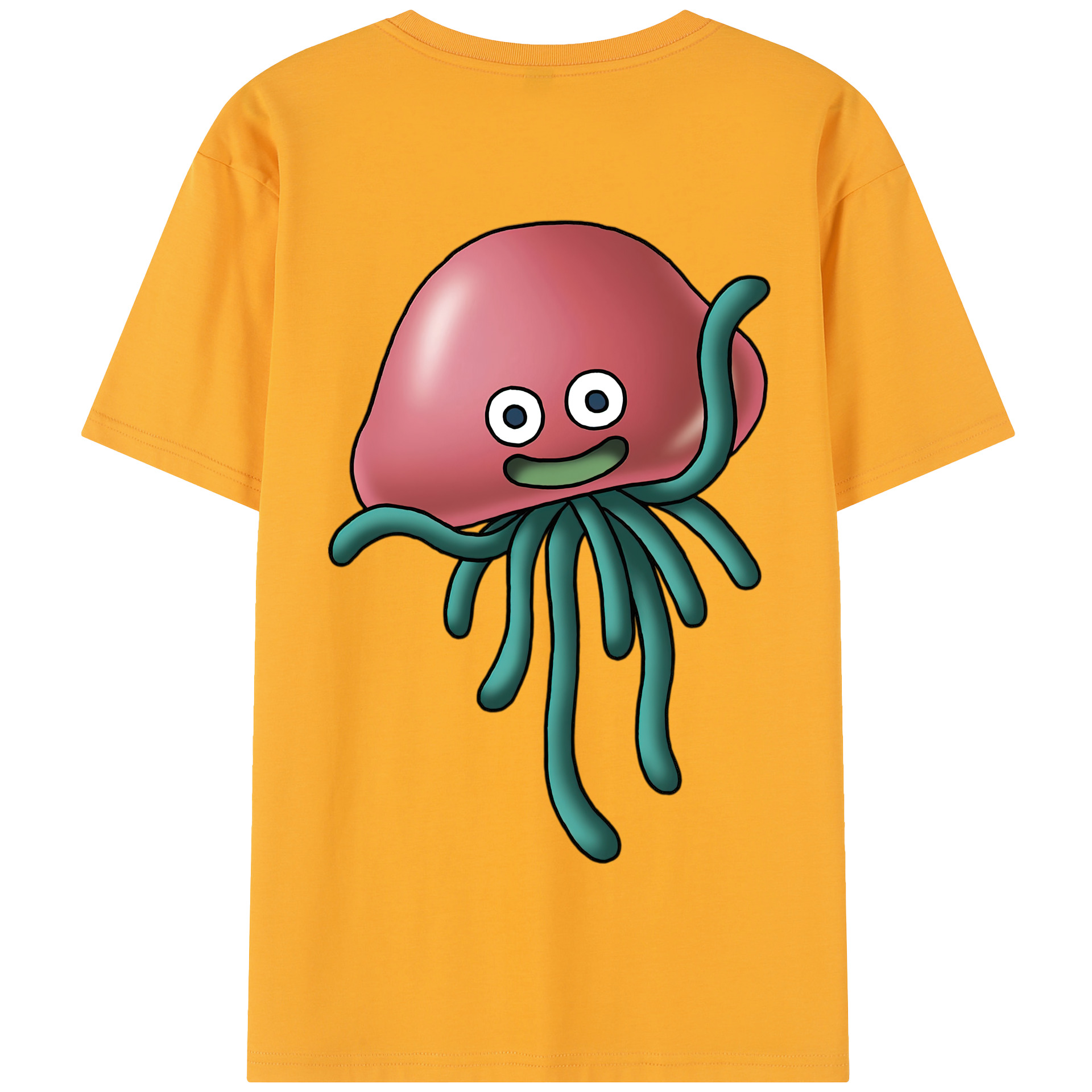 （画像用） ドラゴンクエスト Doragon Kuesuto Dragon Quest 綿100％半袖Tシャツ（背面プリント）