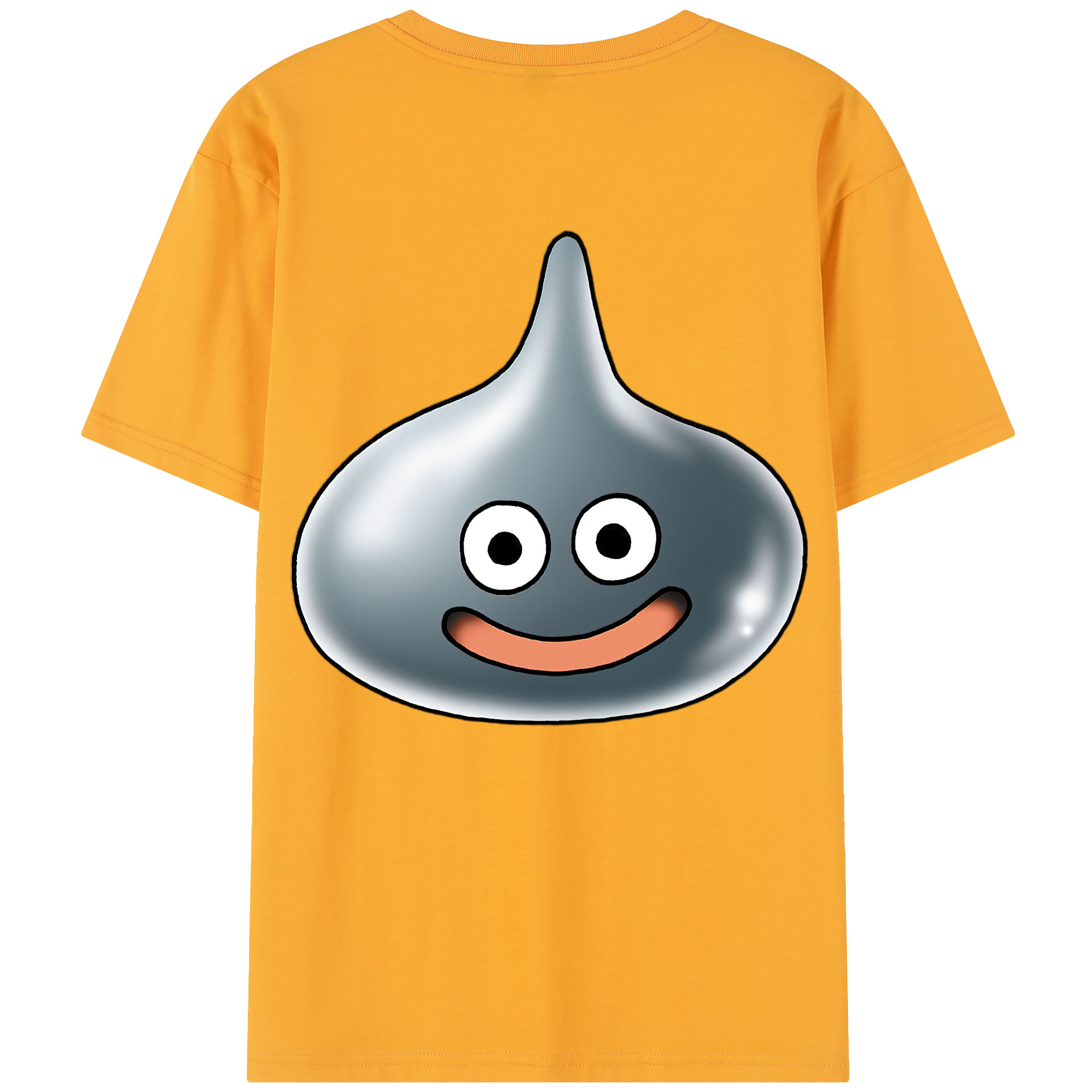 （画像用） ドラゴンクエスト Doragon Kuesuto Dragon Quest 綿100％半袖Tシャツ（背面プリント）