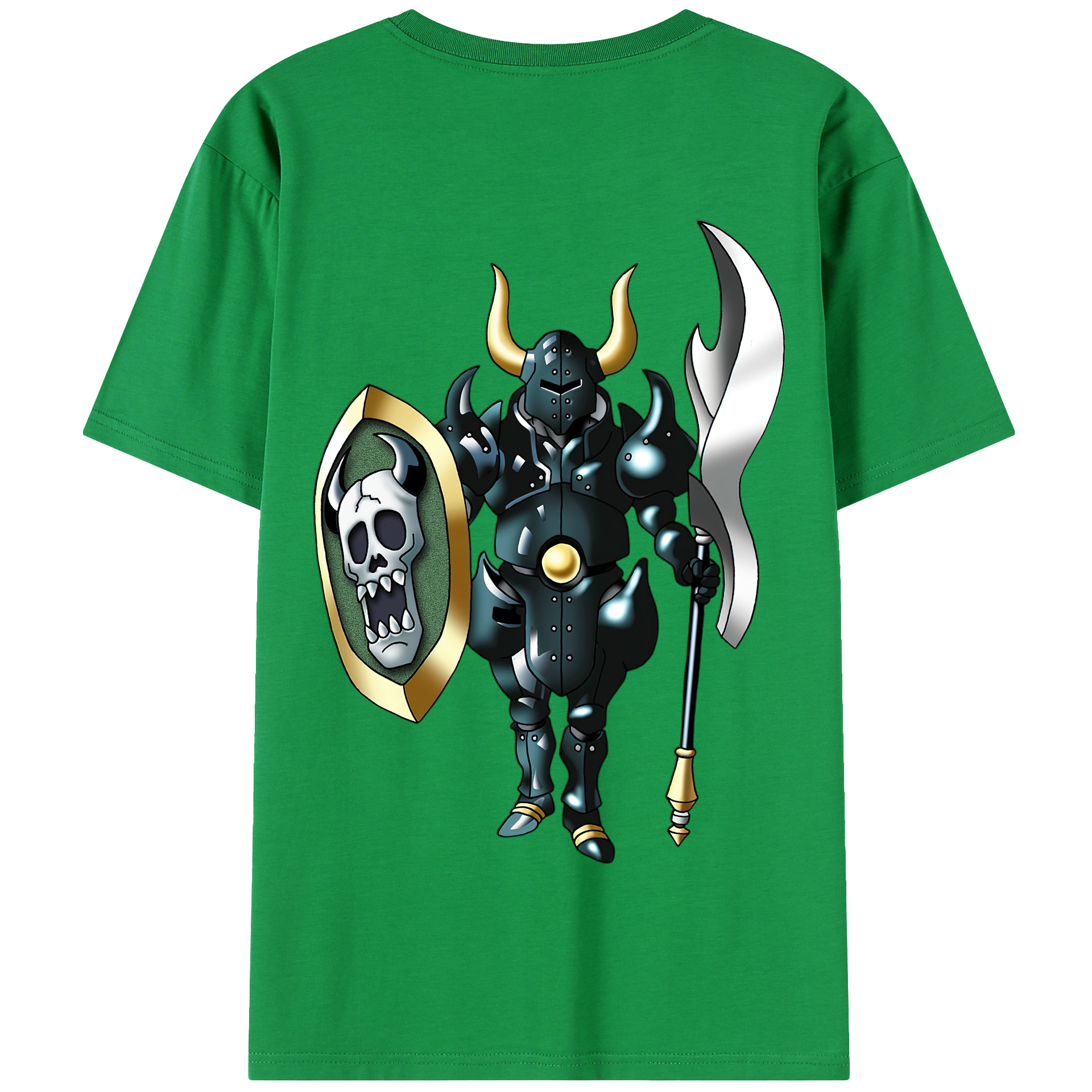 （画像用） ドラゴンクエスト Doragon Kuesuto Dragon Quest 綿100％半袖Tシャツ（背面プリント）