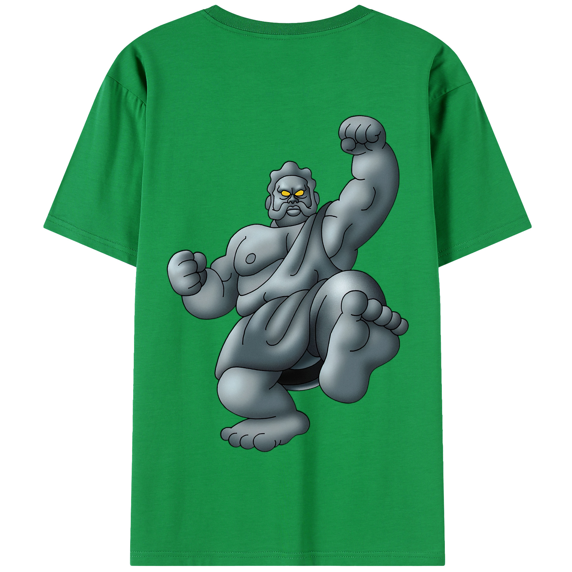 （画像用） ドラゴンクエスト Doragon Kuesuto Dragon Quest 綿100％半袖Tシャツ（背面プリント）