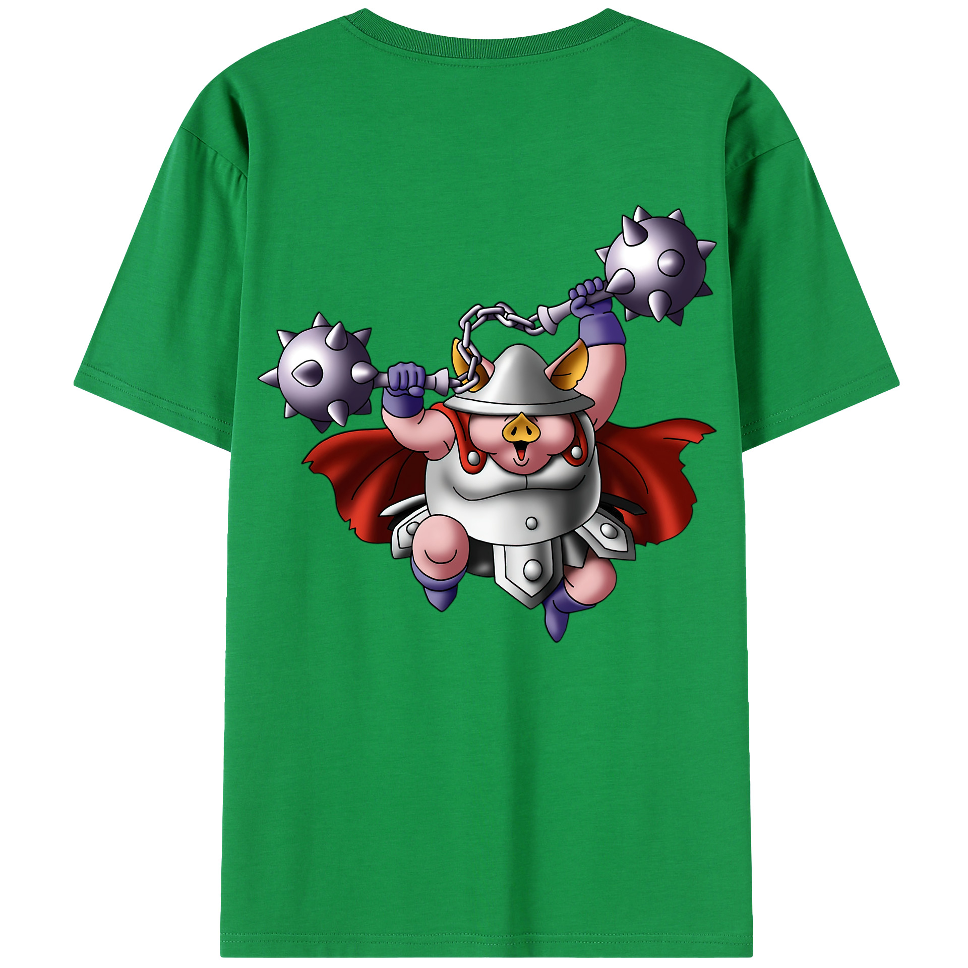 （画像用） ドラゴンクエスト Doragon Kuesuto Dragon Quest 綿100％半袖Tシャツ（背面プリント）
