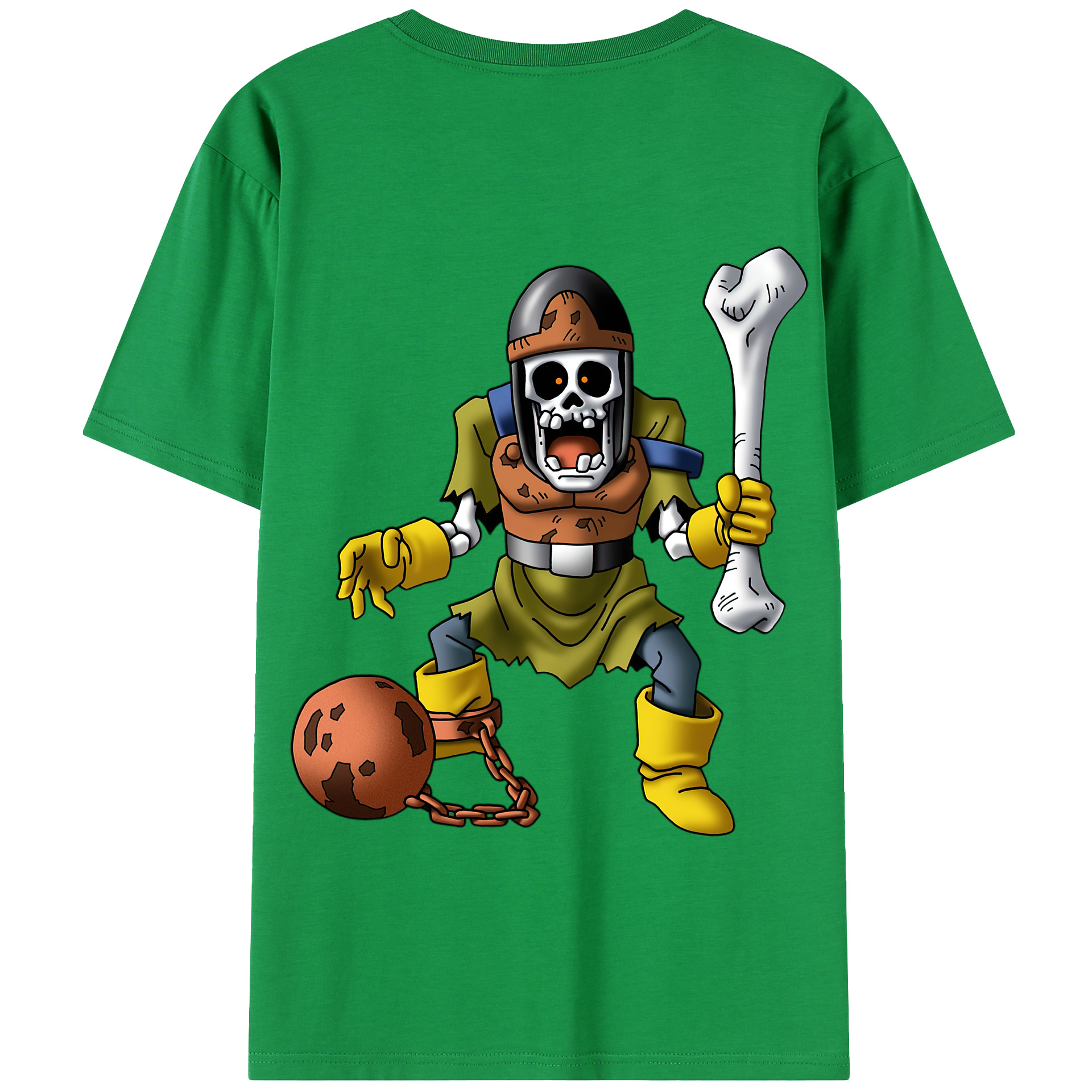 （画像用） ドラゴンクエスト Doragon Kuesuto Dragon Quest 綿100％半袖Tシャツ（背面プリント）