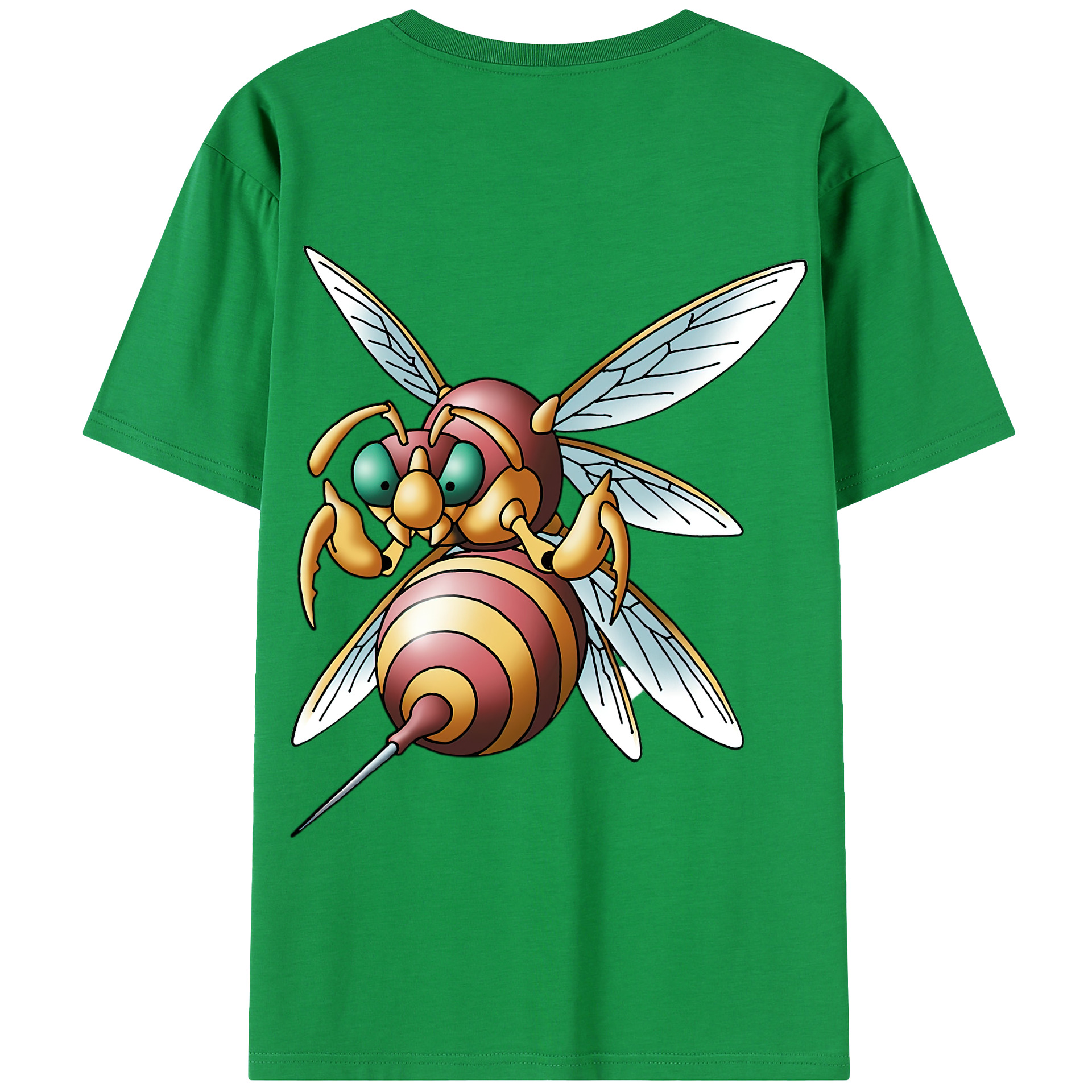 （画像用） ドラゴンクエスト Doragon Kuesuto Dragon Quest 綿100％半袖Tシャツ（背面プリント）