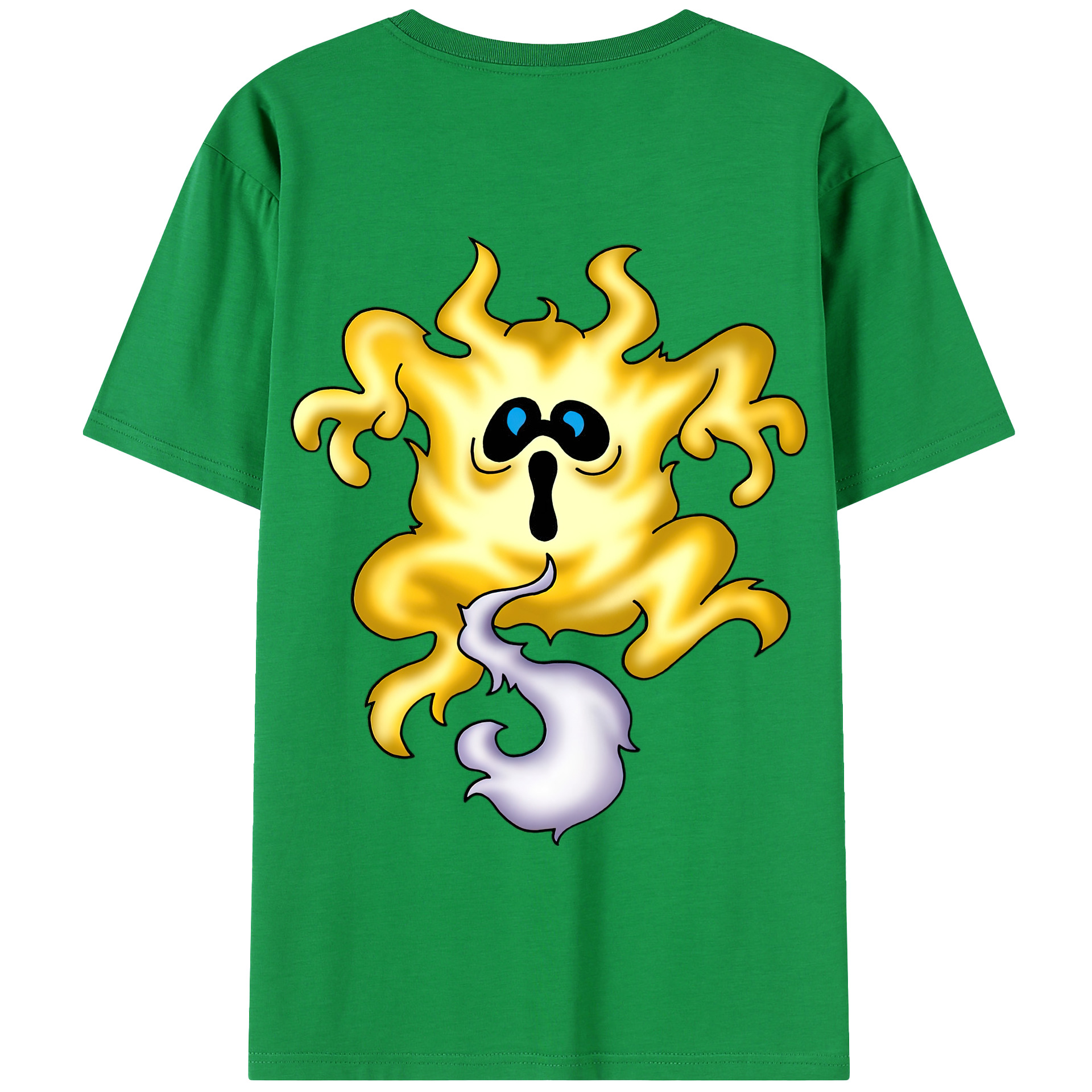 （画像用） ドラゴンクエスト Doragon Kuesuto Dragon Quest 綿100％半袖Tシャツ（背面プリント）