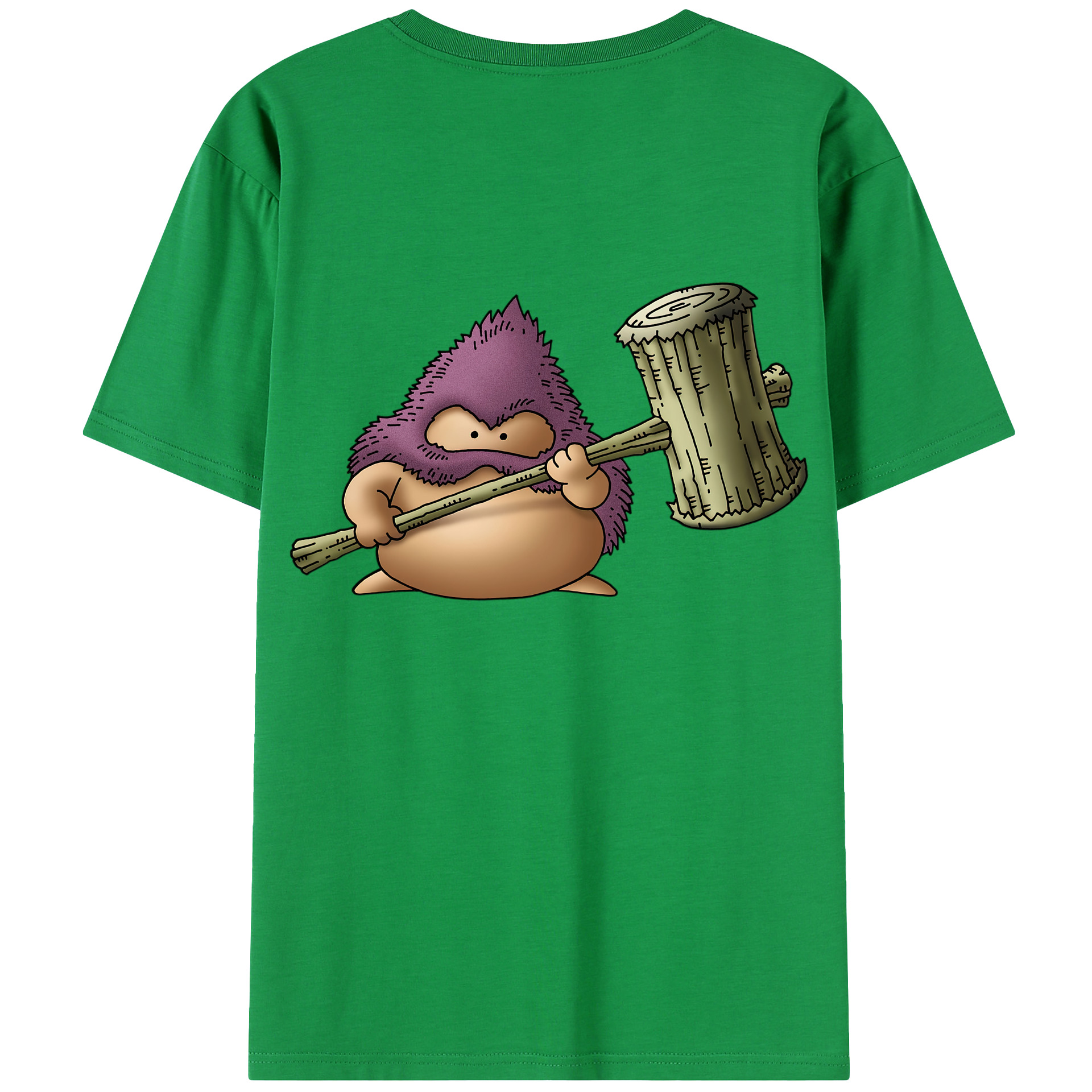 （画像用） ドラゴンクエスト Doragon Kuesuto Dragon Quest 綿100％半袖Tシャツ（背面プリント）