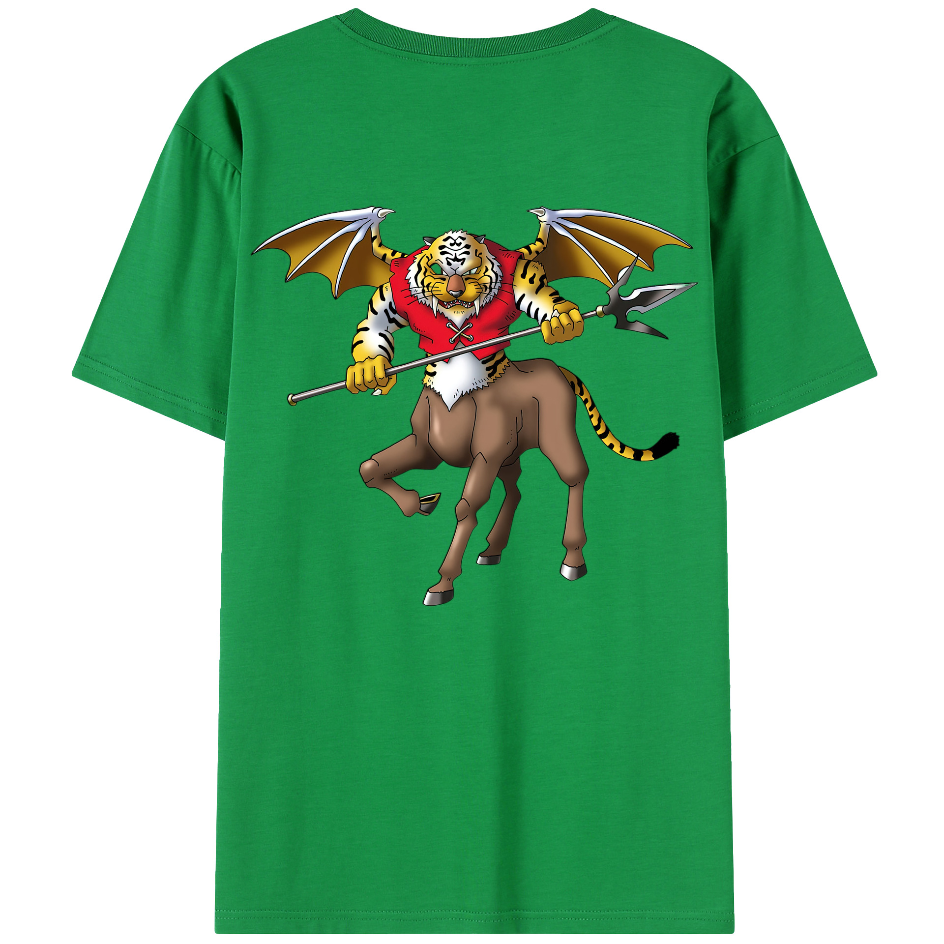（画像用） ドラゴンクエスト Doragon Kuesuto Dragon Quest 綿100％半袖Tシャツ（背面プリント）