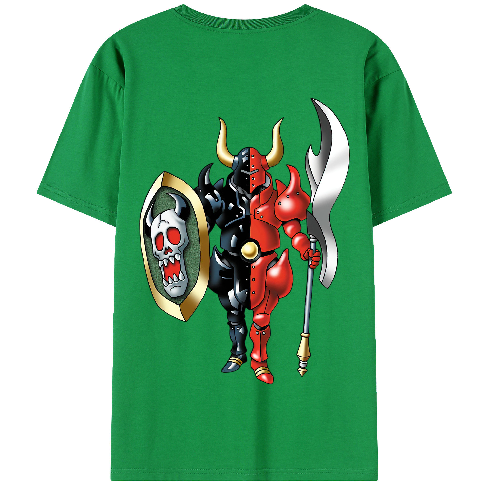 （画像用） ドラゴンクエスト Doragon Kuesuto Dragon Quest 綿100％半袖Tシャツ（背面プリント）