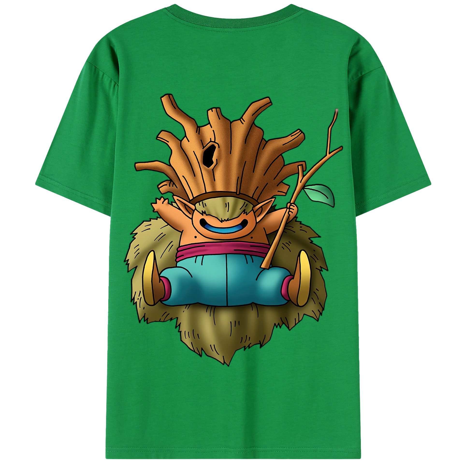 （画像用） ドラゴンクエスト Doragon Kuesuto Dragon Quest 綿100％半袖Tシャツ（背面プリント）