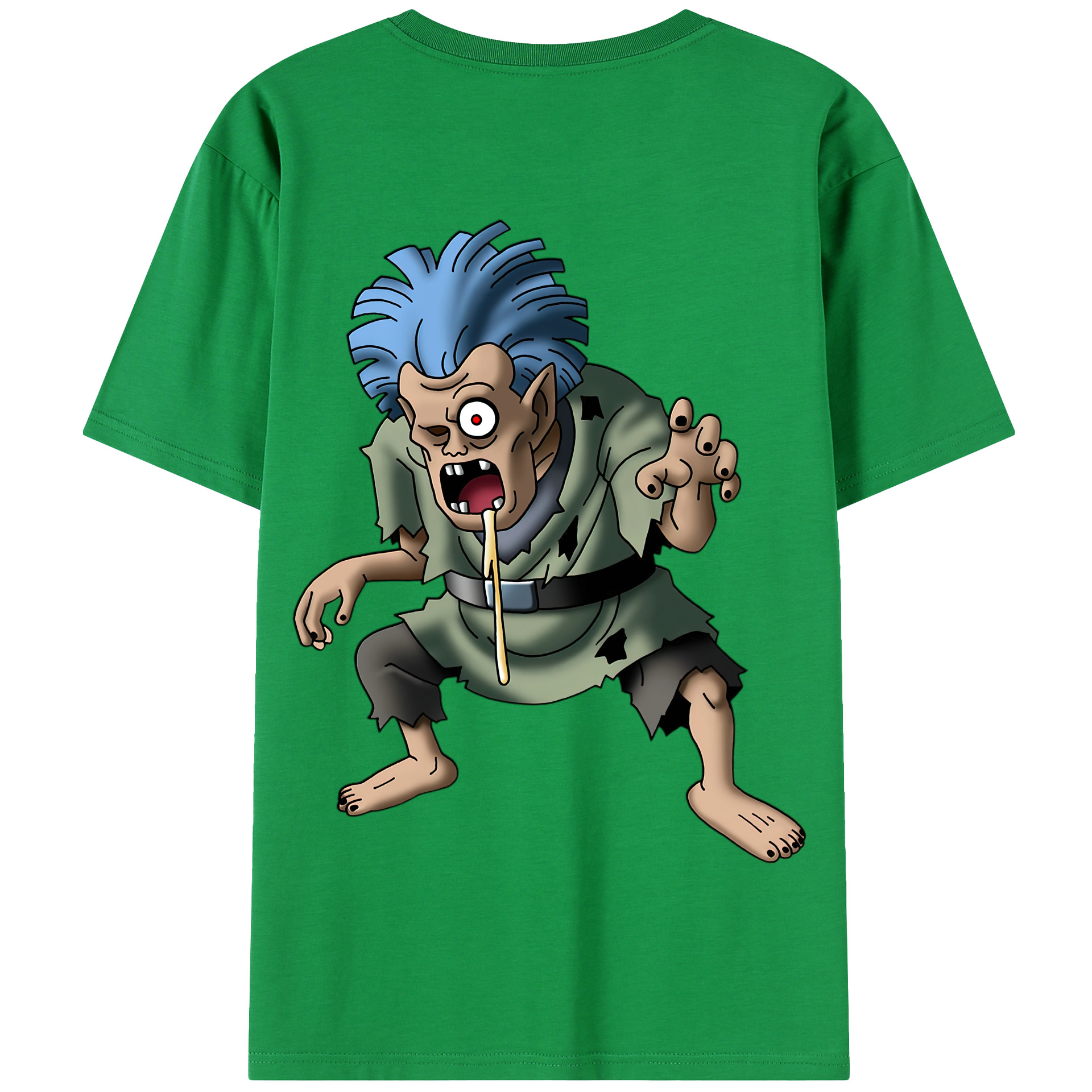 （画像用） ドラゴンクエスト Doragon Kuesuto Dragon Quest 綿100％半袖Tシャツ（背面プリント）